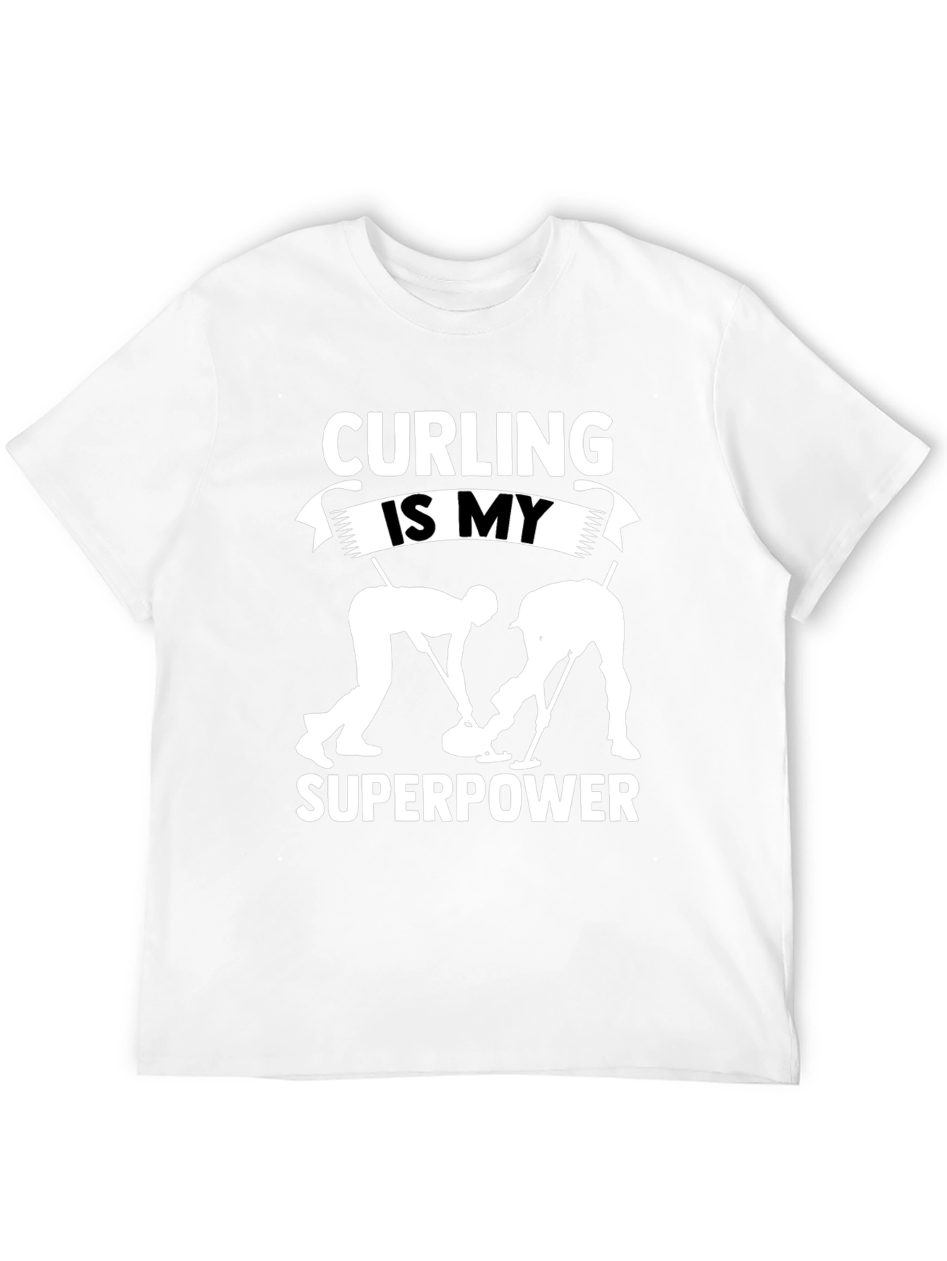 Curling Is My Superpower Graphic T-Shirt