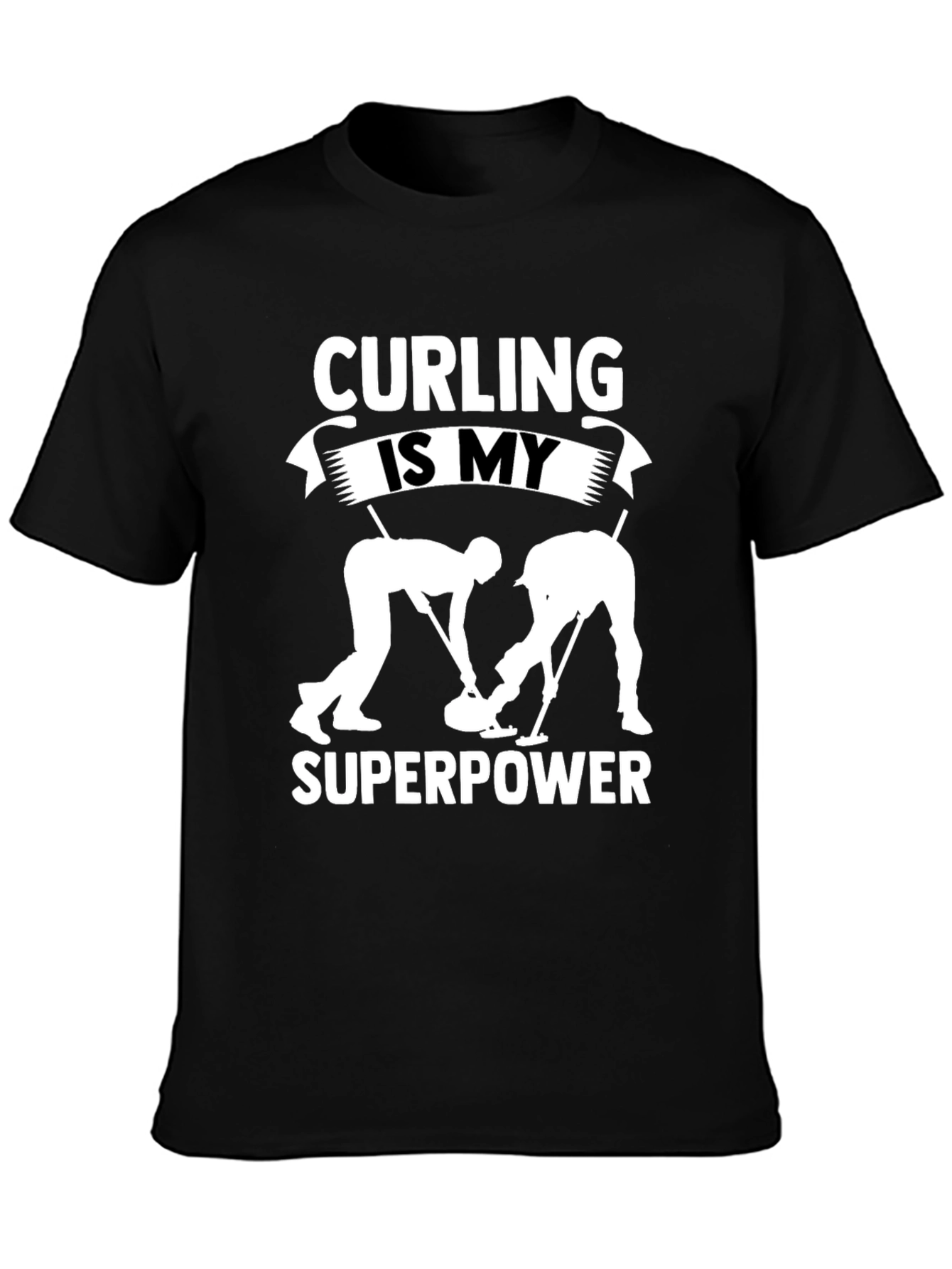 Curling Is My Superpower Graphic T-Shirt