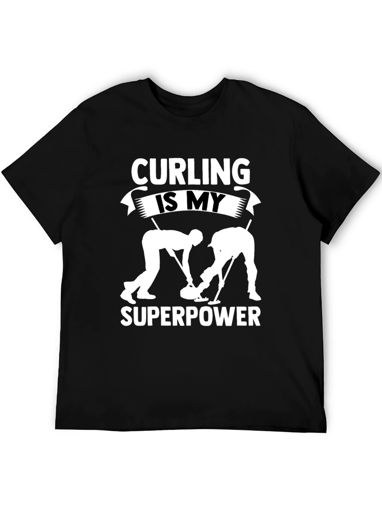 Curling Is My Superpower Graphic T-Shirt