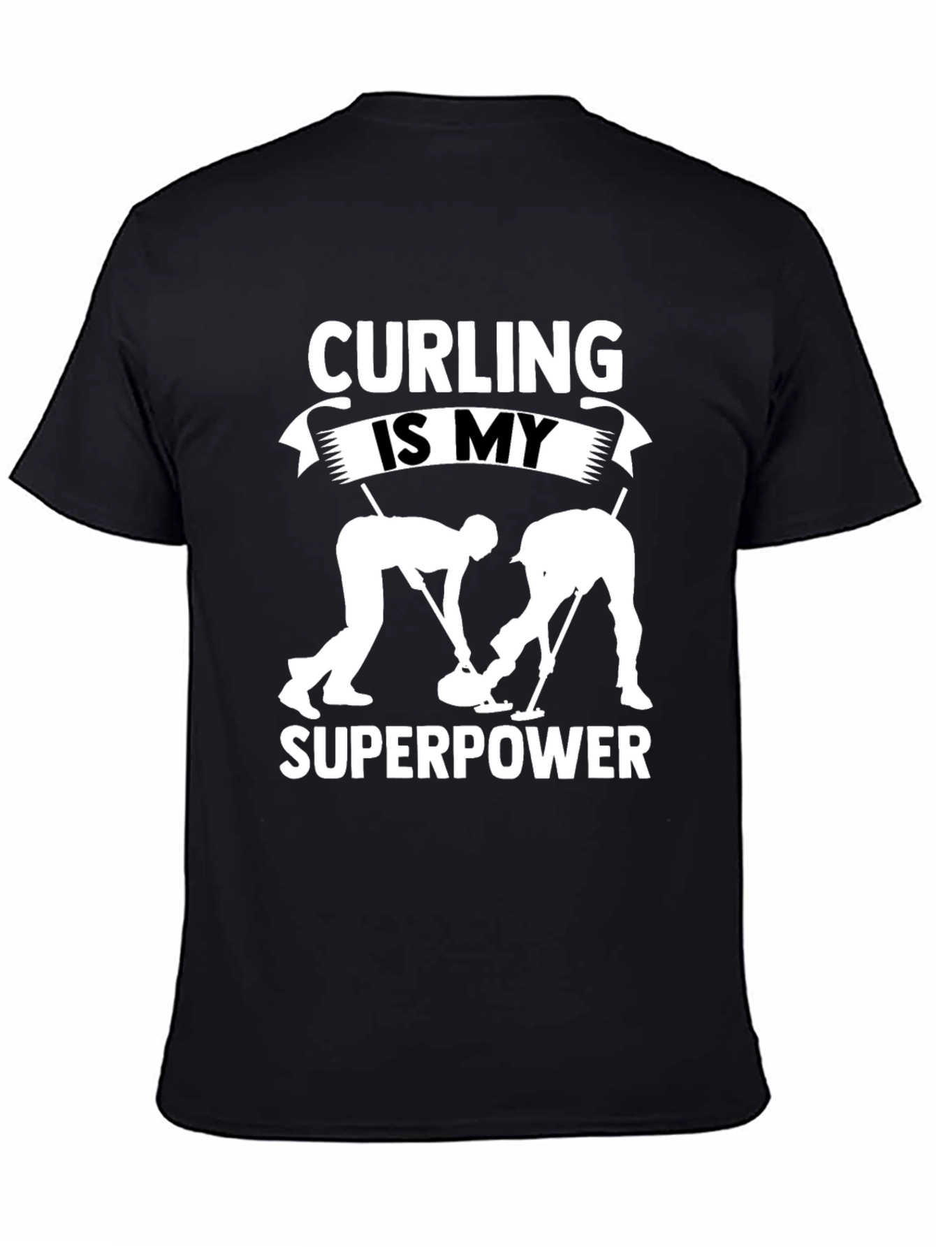 Curling Is My Superpower Graphic T-Shirt