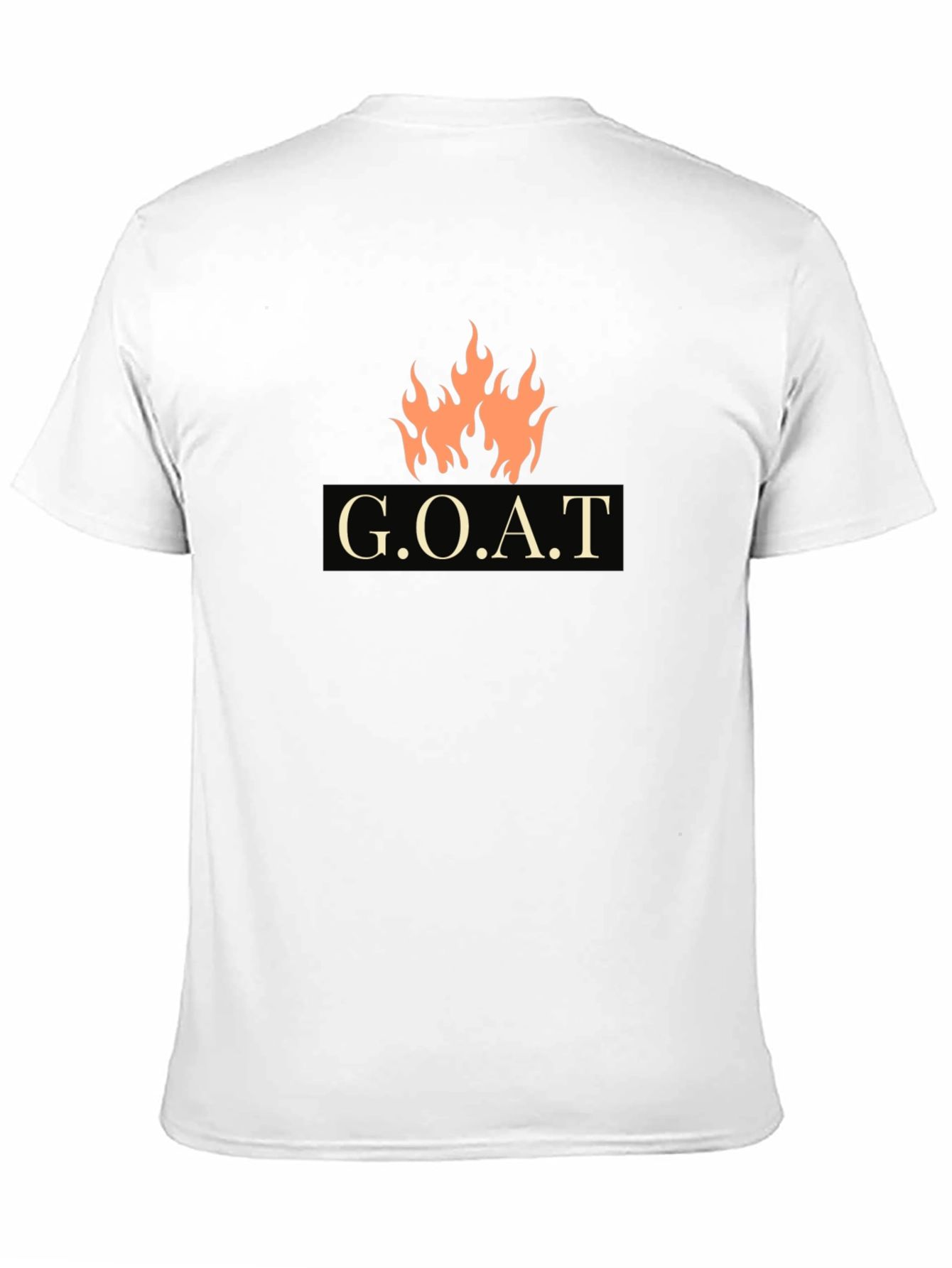 G.O.A.T Graphic Tee - Flame Design Black T-Shirt