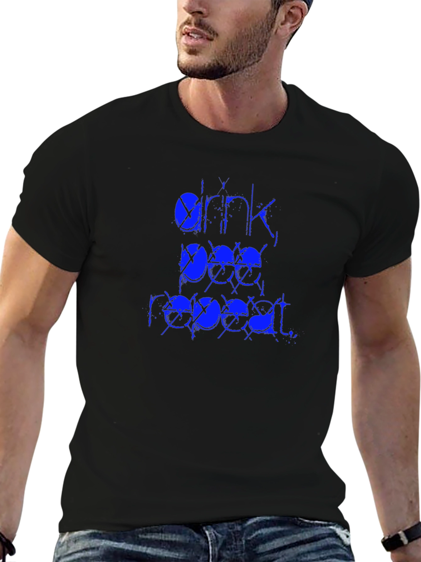 Drink Beer Repeat Graphic Tee