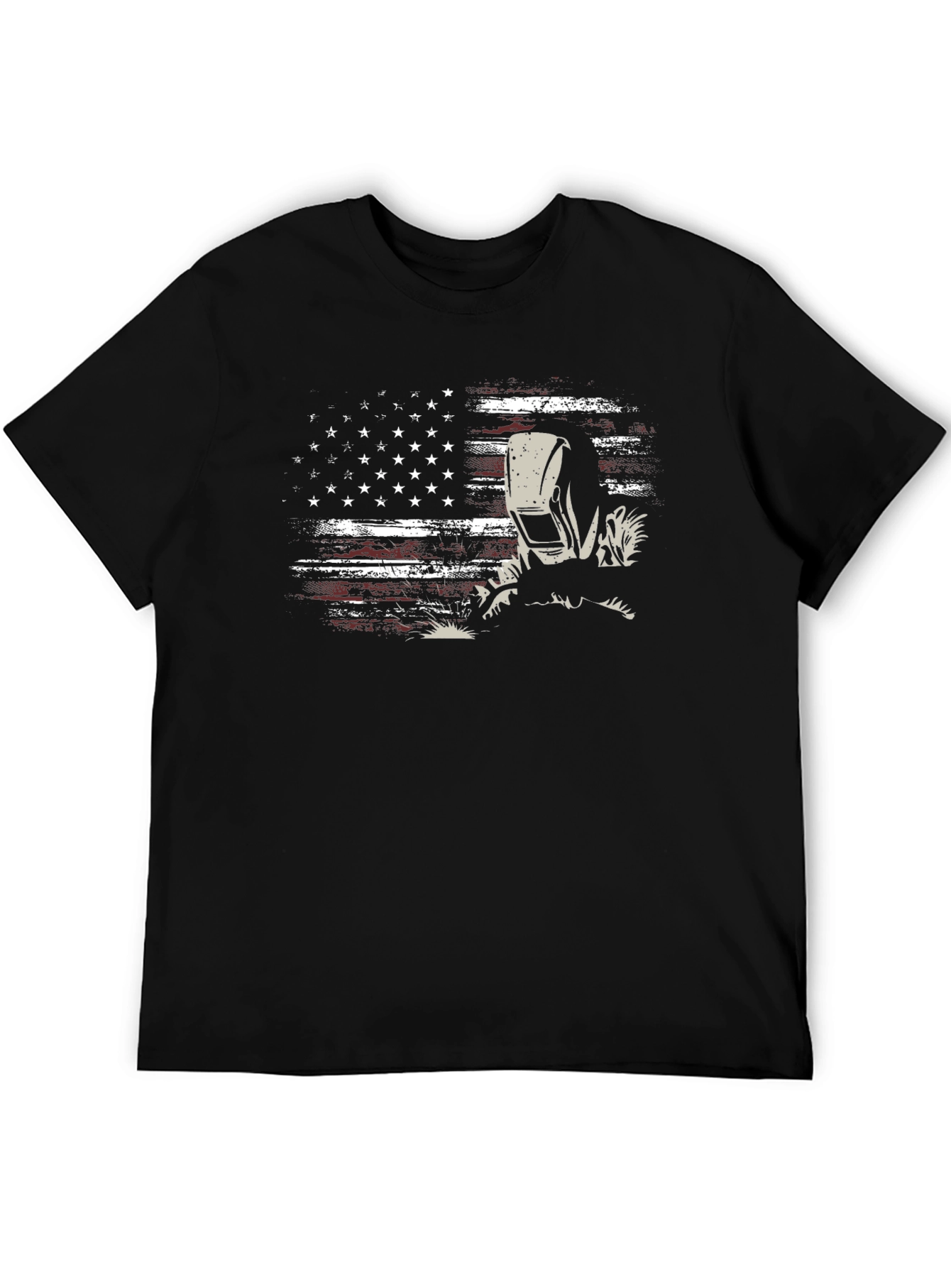 Welder American Flag Graphic T-Shirt