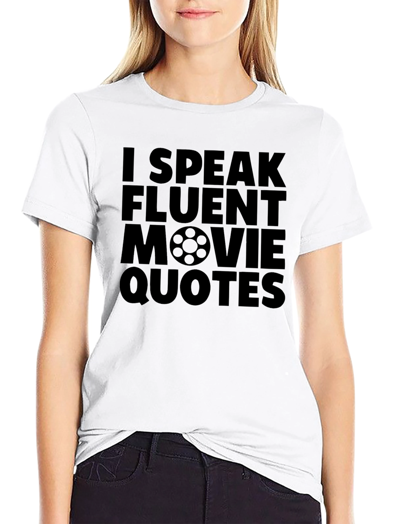 Fluent Movie Quotes Graphic Tee - Black T-Shirt