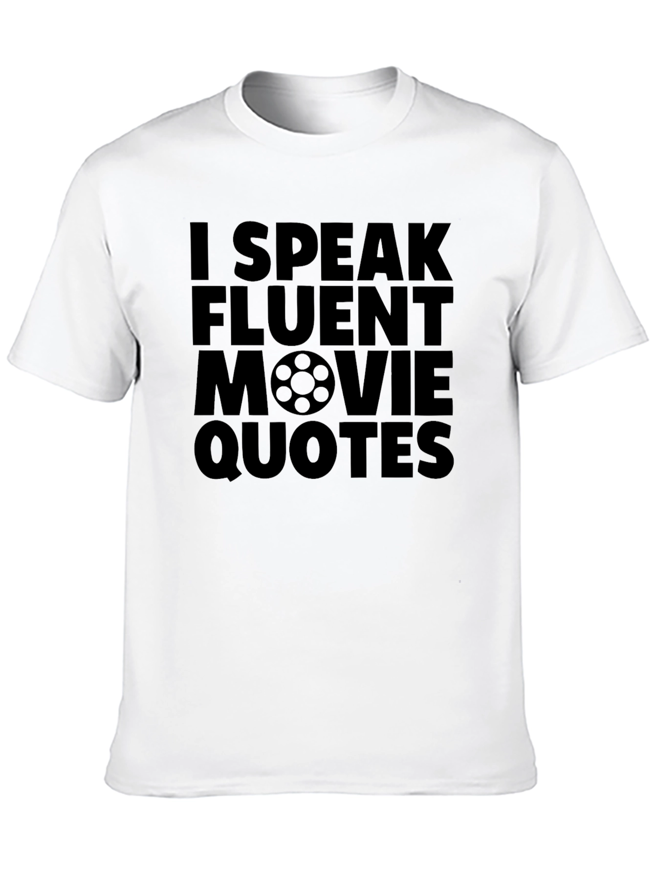 Fluent Movie Quotes Graphic Tee - Black T-Shirt