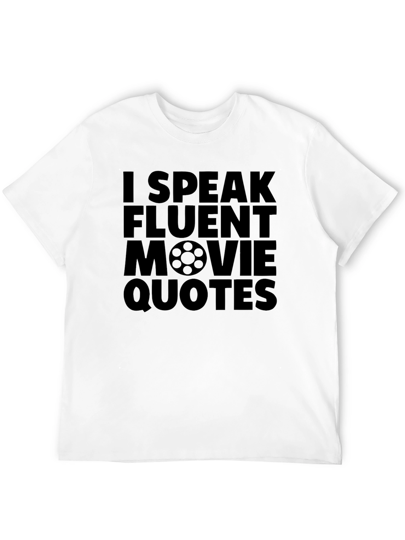 Fluent Movie Quotes Graphic Tee - Black T-Shirt