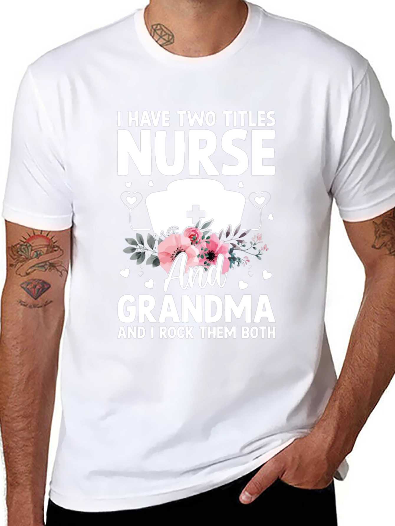 Nurse & Grandma T-Shirt - I Rock Them Both!