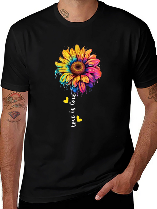 Love Is Love Sunflower Graphic Tee