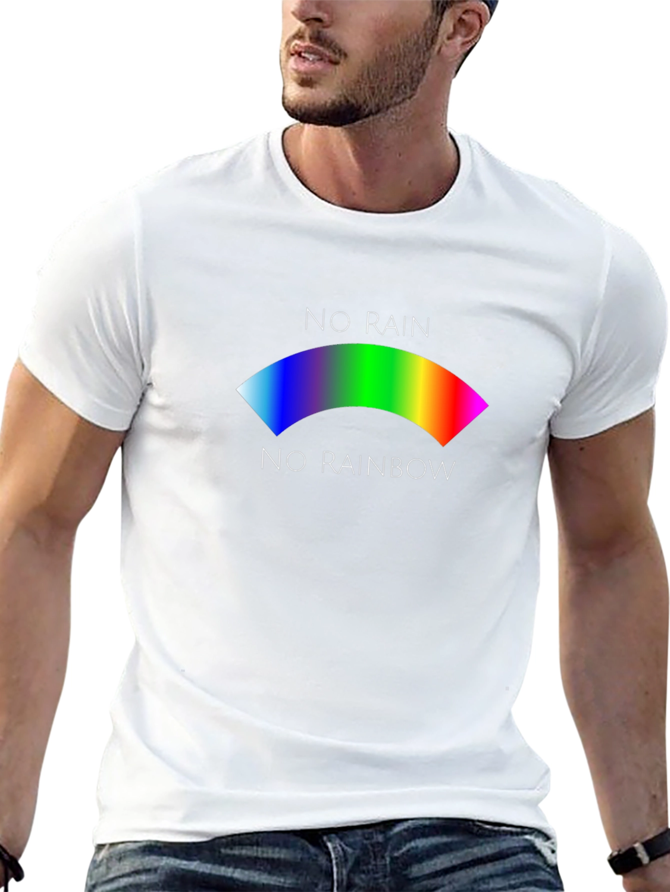 No Rain No Rainbow Graphic T-Shirt