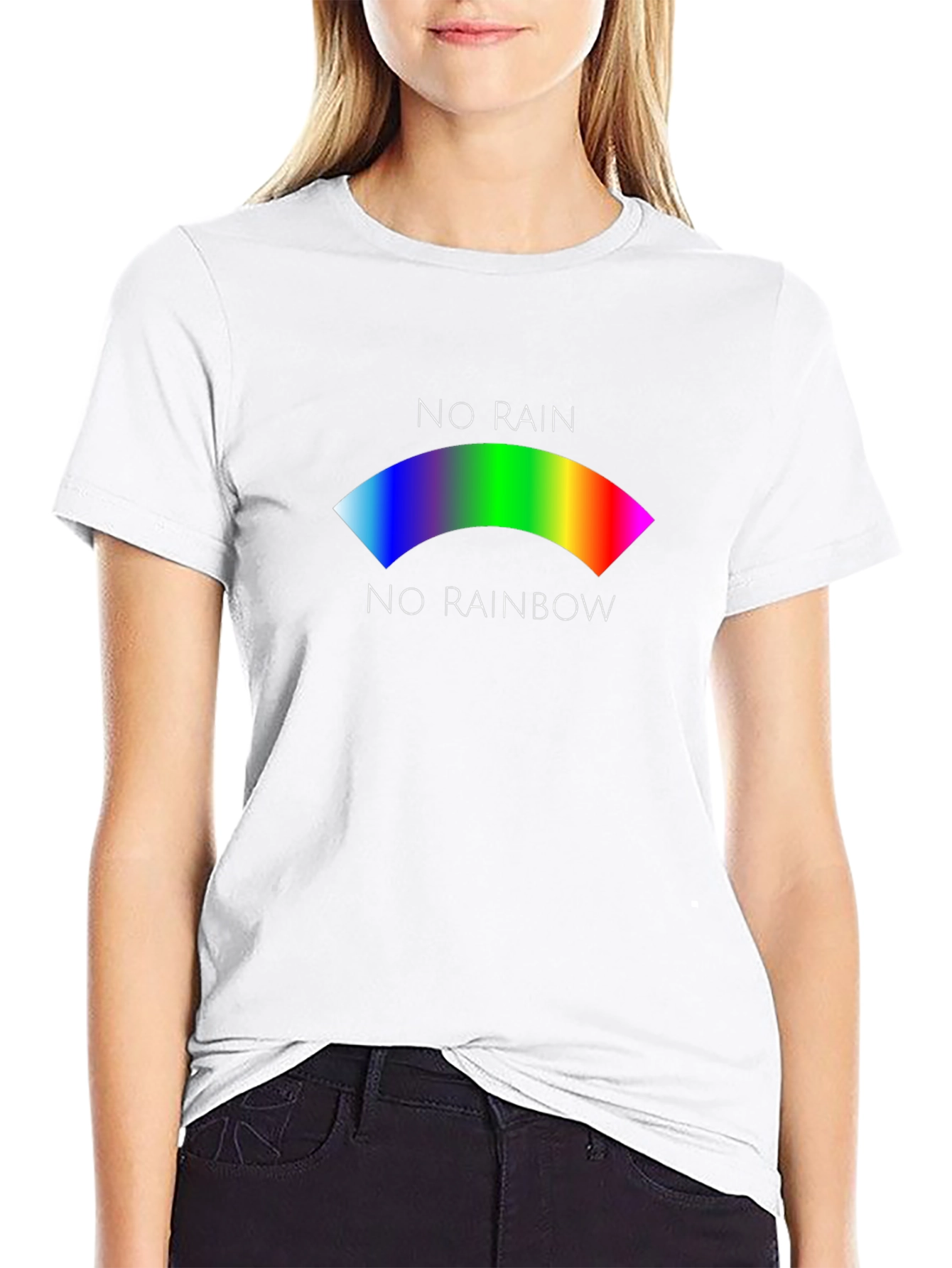 No Rain No Rainbow Graphic T-Shirt