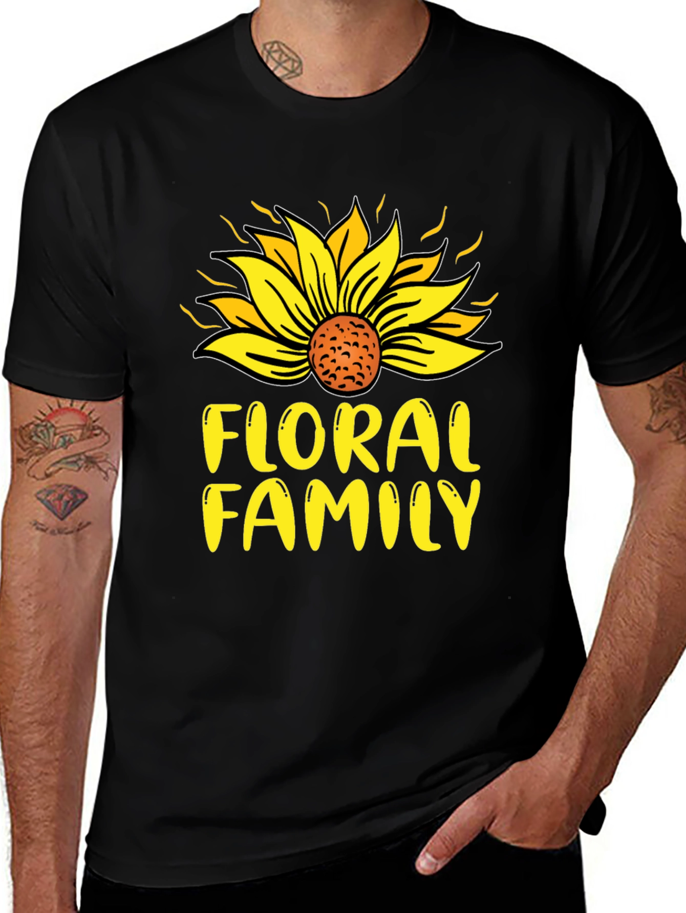 Floral Family Sunflower T-Shirt