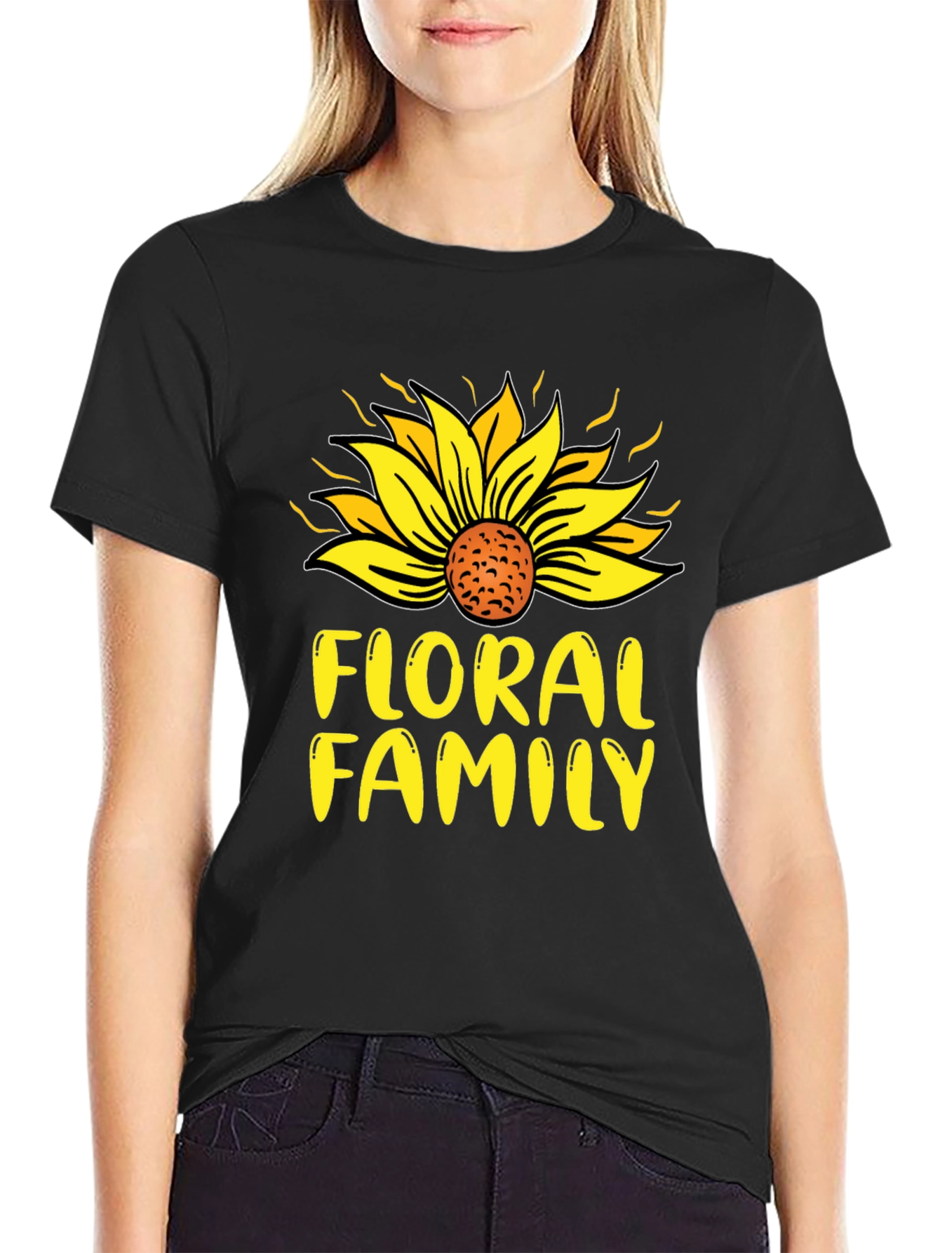 Floral Family Sunflower T-Shirt