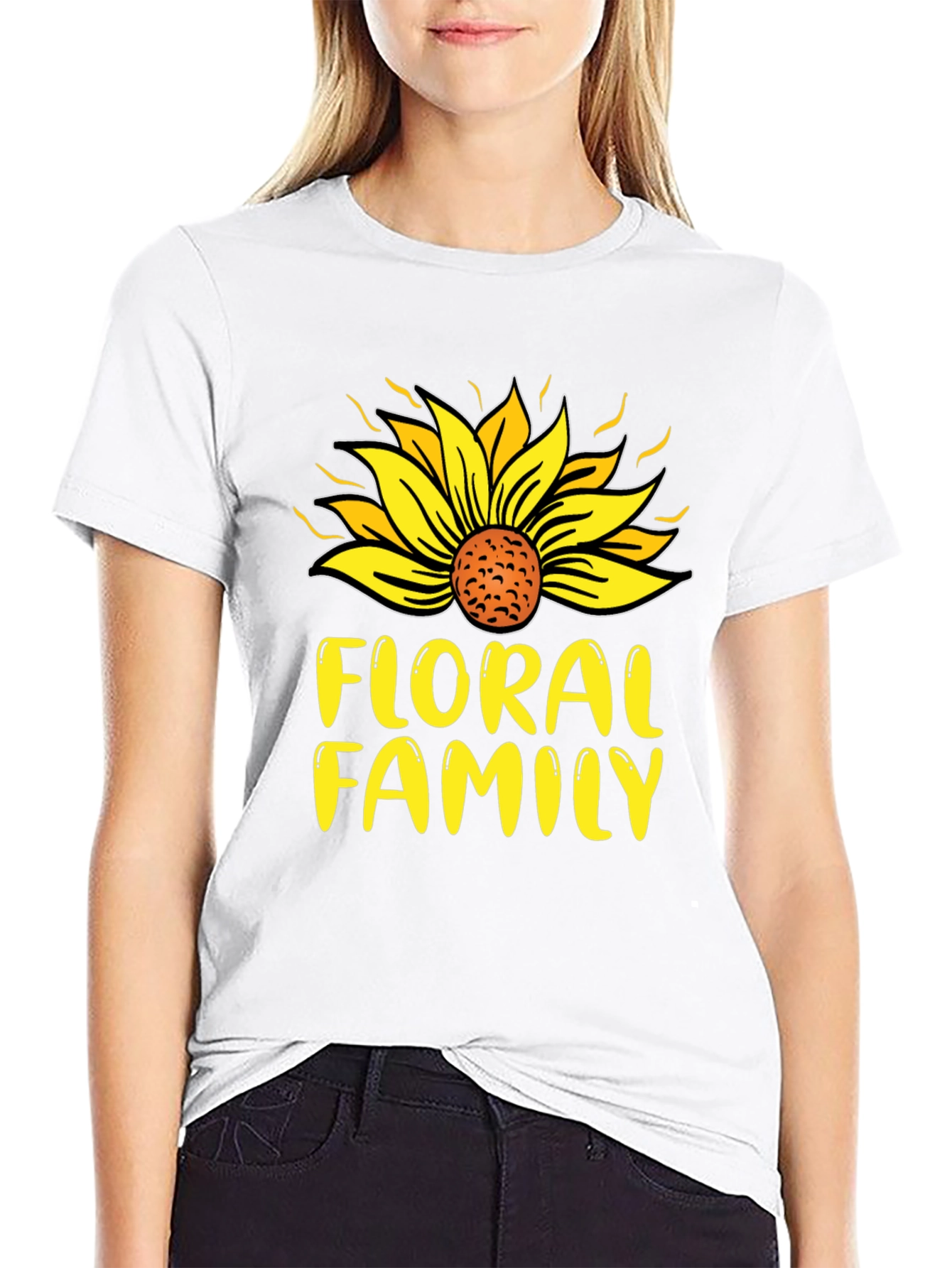 Floral Family Sunflower T-Shirt
