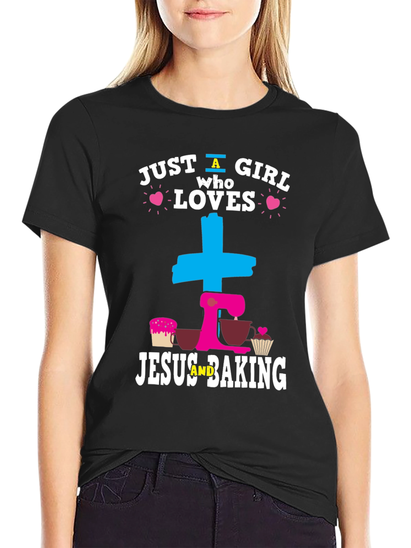 Just a Girl Who Loves Jesus and Baking T-Shirt