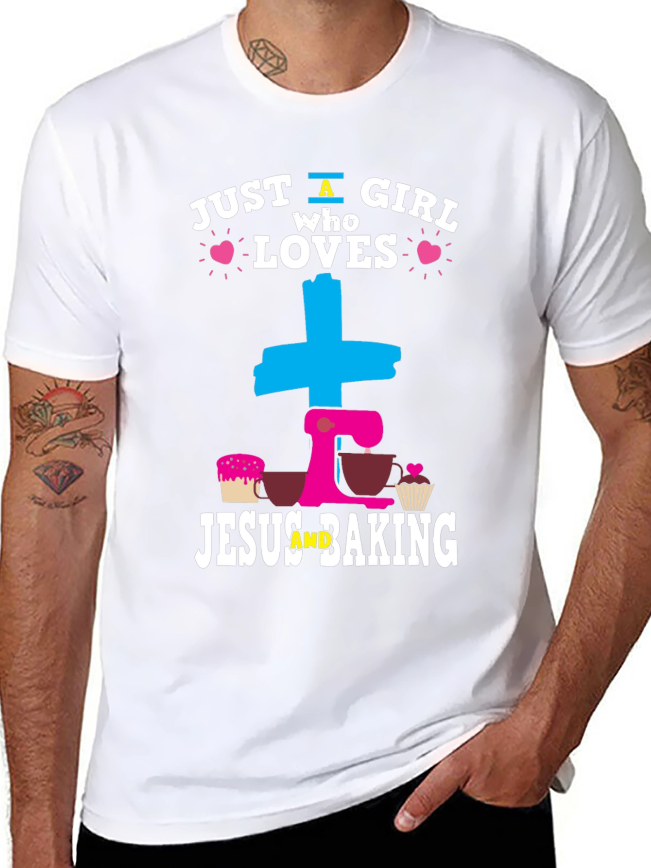 Just a Girl Who Loves Jesus and Baking T-Shirt