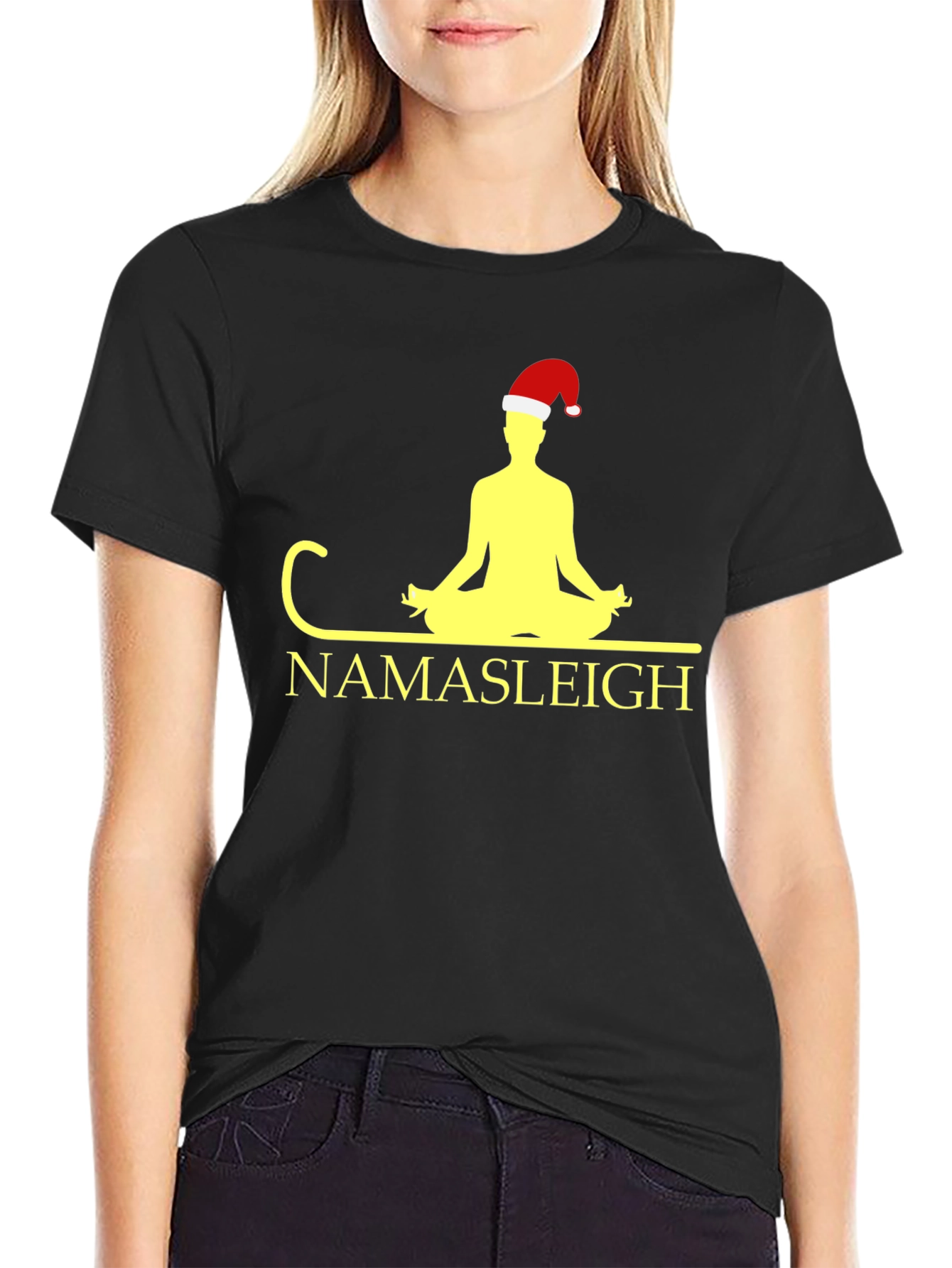 Namasteleigh Christmas Yoga T-Shirt