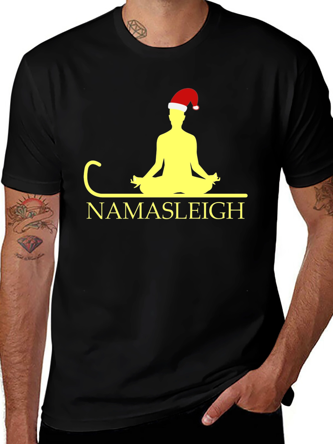 Namasteleigh Christmas Yoga T-Shirt