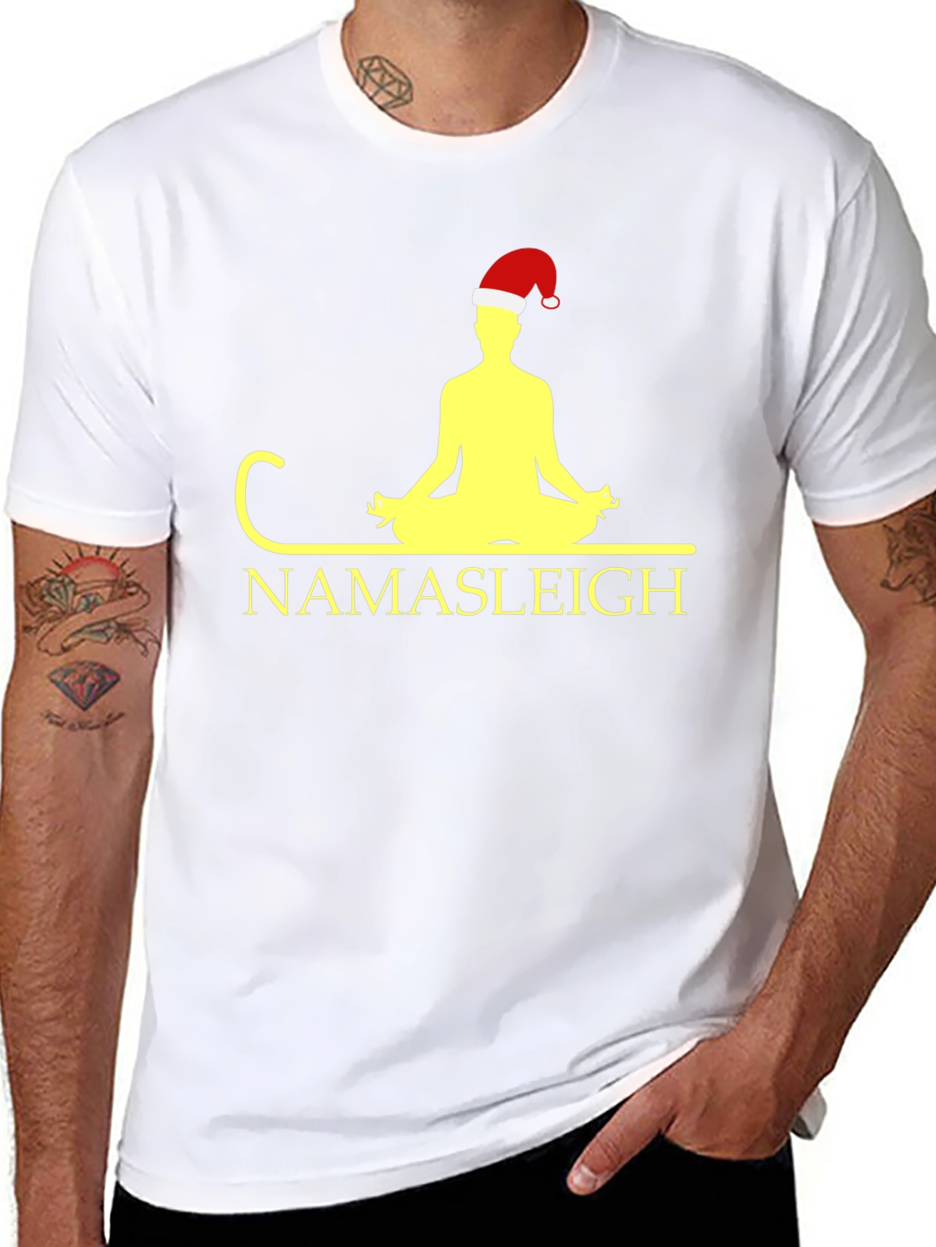Namasteleigh Christmas Yoga T-Shirt