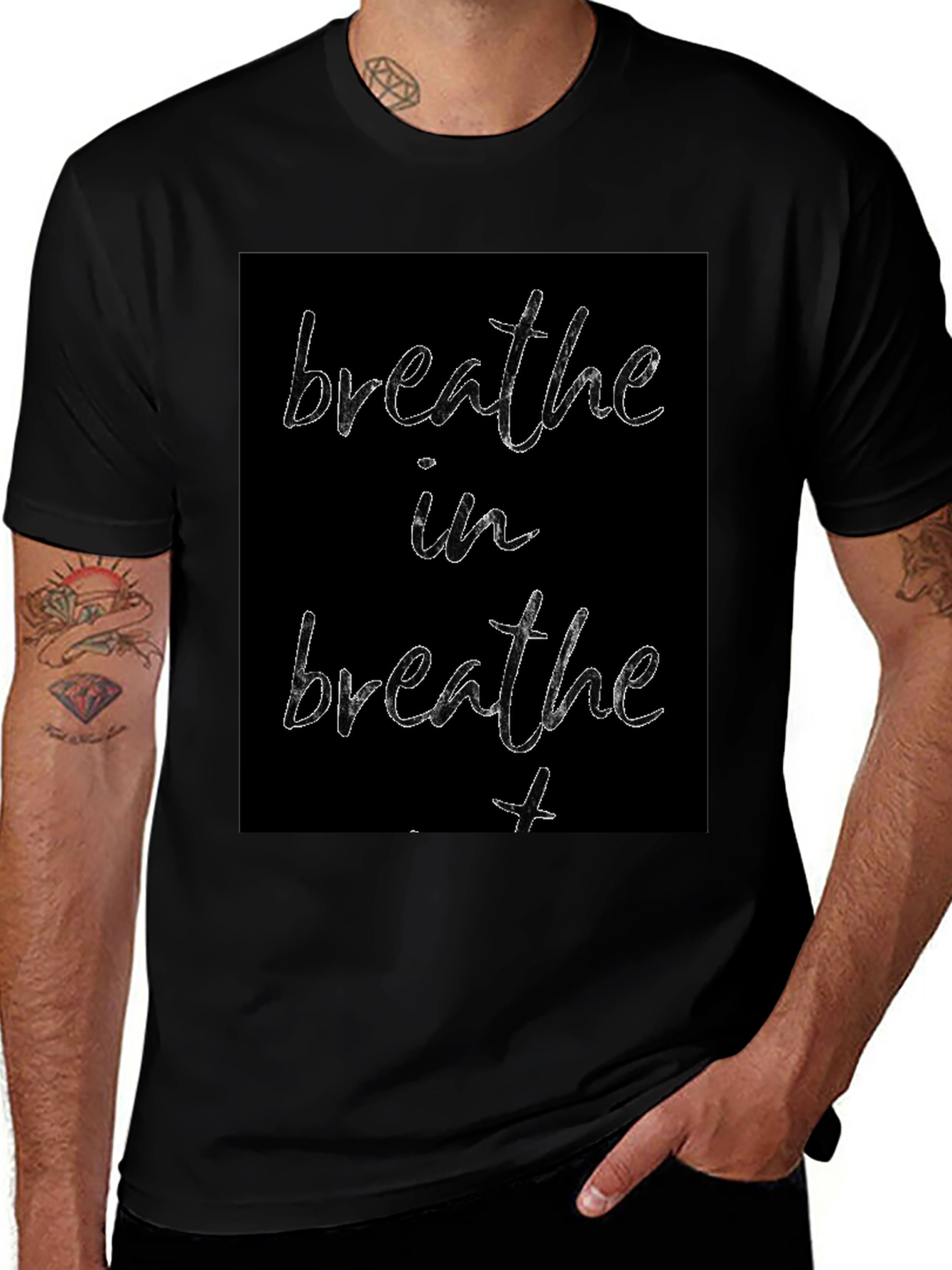 Breathe In Breathe Out Graphic Tee