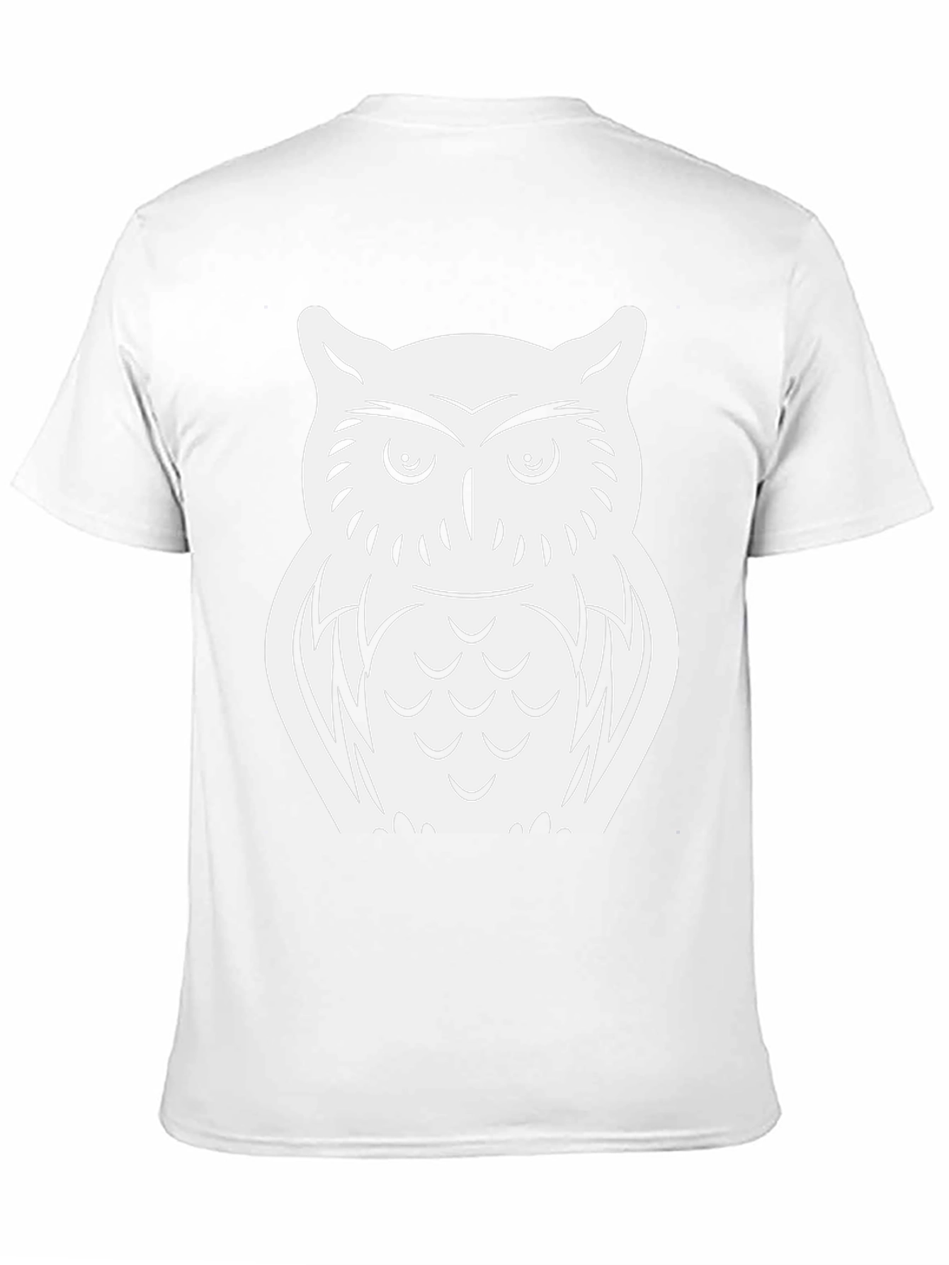 Owl Graphic T-Shirt - Black Cotton Tee