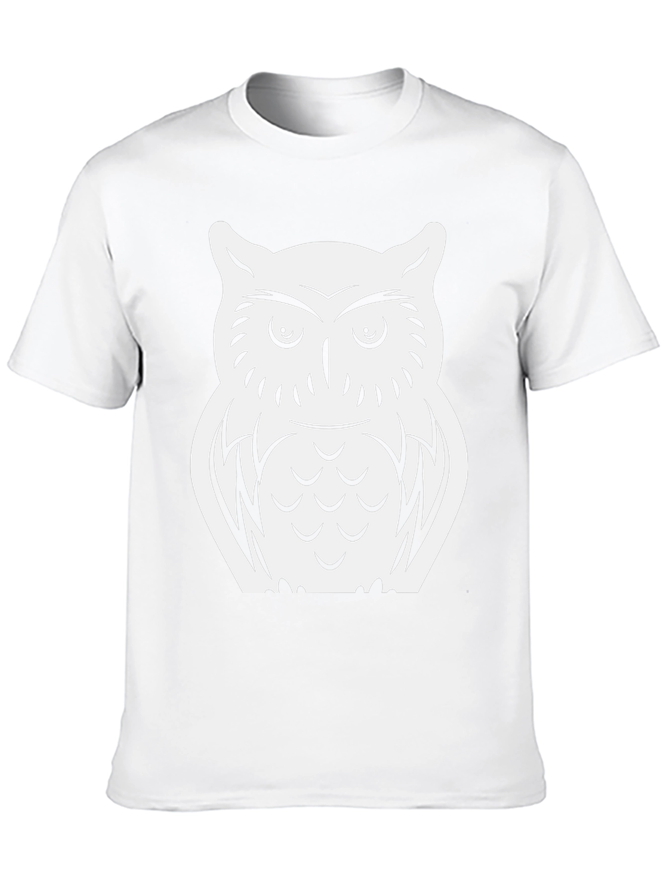 Owl Graphic T-Shirt - Black Cotton Tee