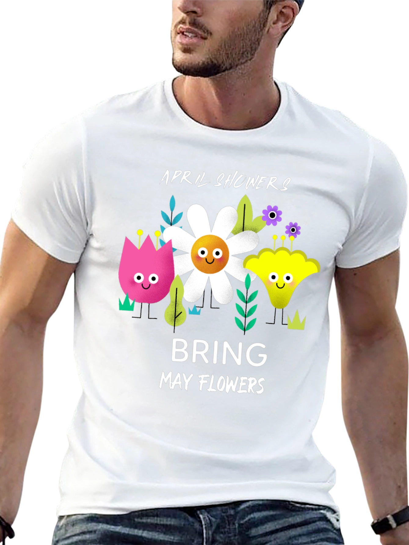 April Showers Bring May Flowers Graphic T-Shirt