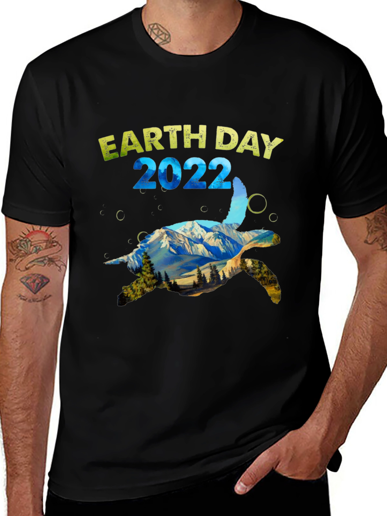 Earth Day 2022 Turtle Graphic Tee