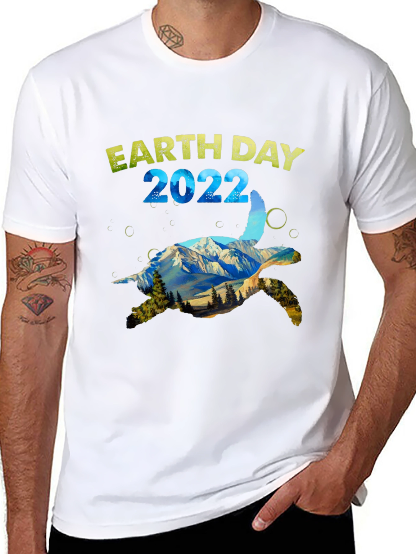 Earth Day 2022 Turtle Graphic Tee