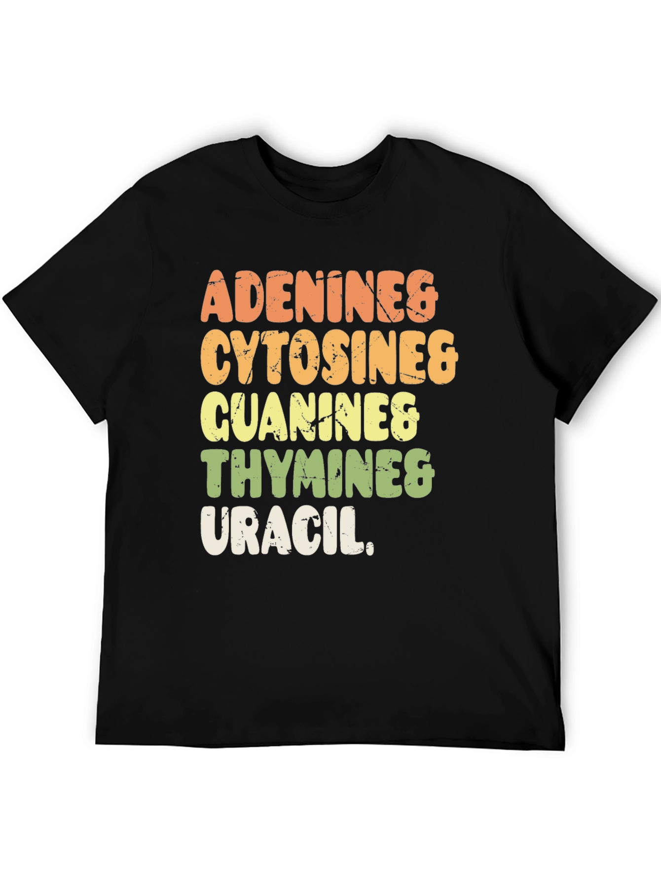 DNA Bases T-Shirt Adenine Cytosine Guanine Thymine
