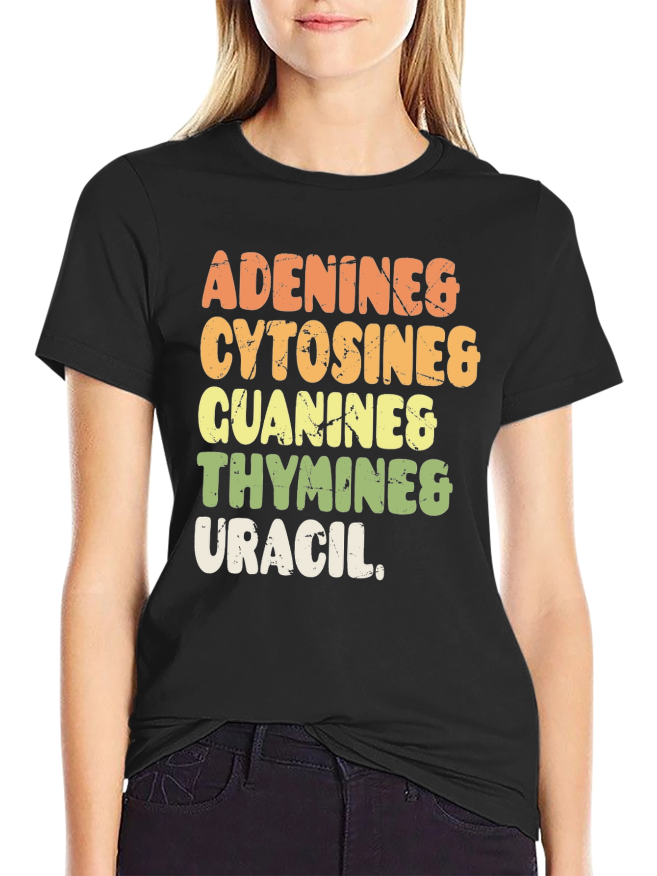 DNA Bases T-Shirt Adenine Cytosine Guanine Thymine