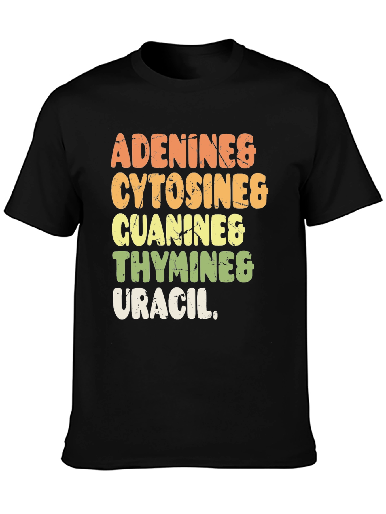 DNA Bases T-Shirt Adenine Cytosine Guanine Thymine