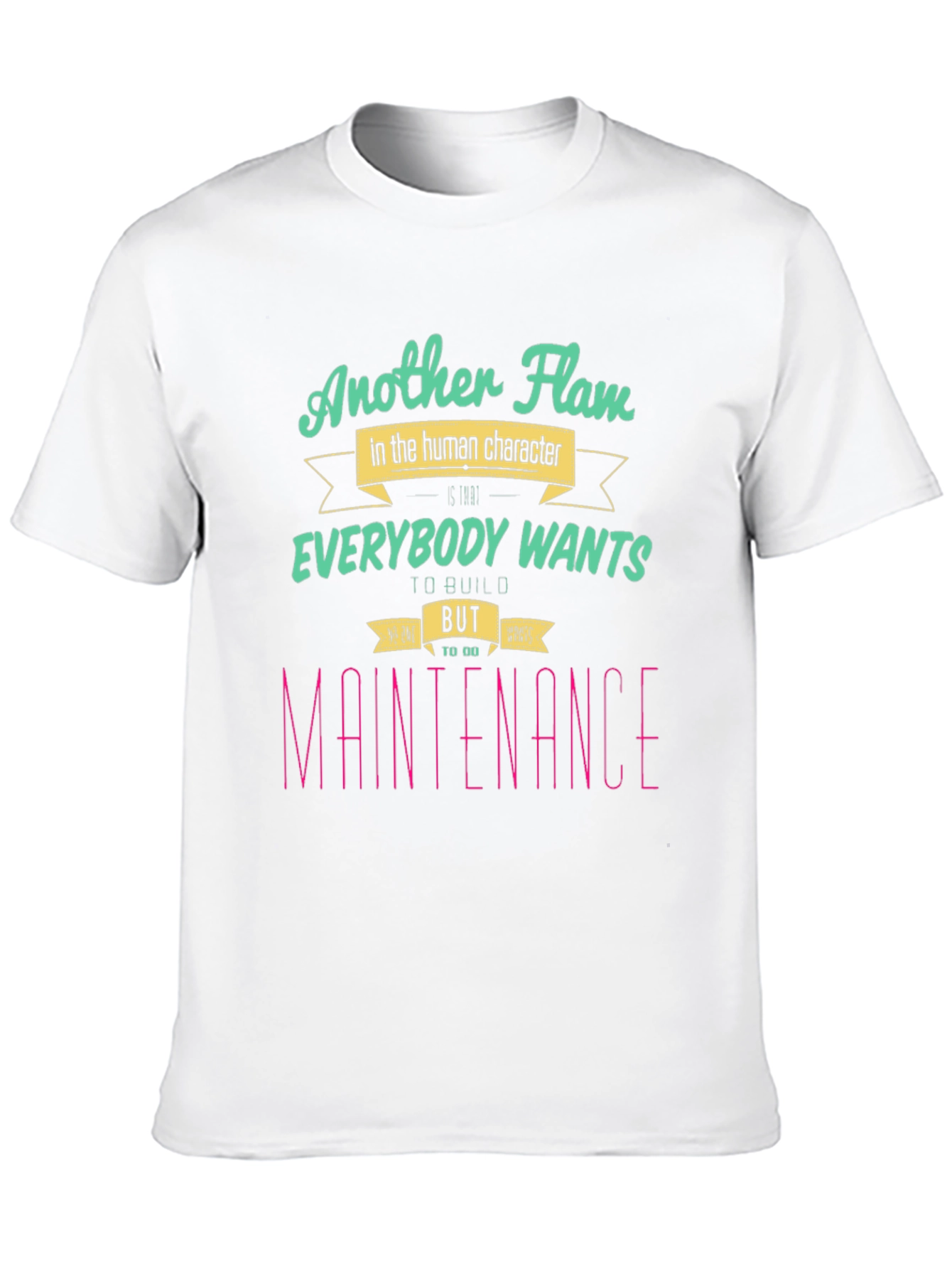 Another Flaw Tee - Human Character Graphic Novelty