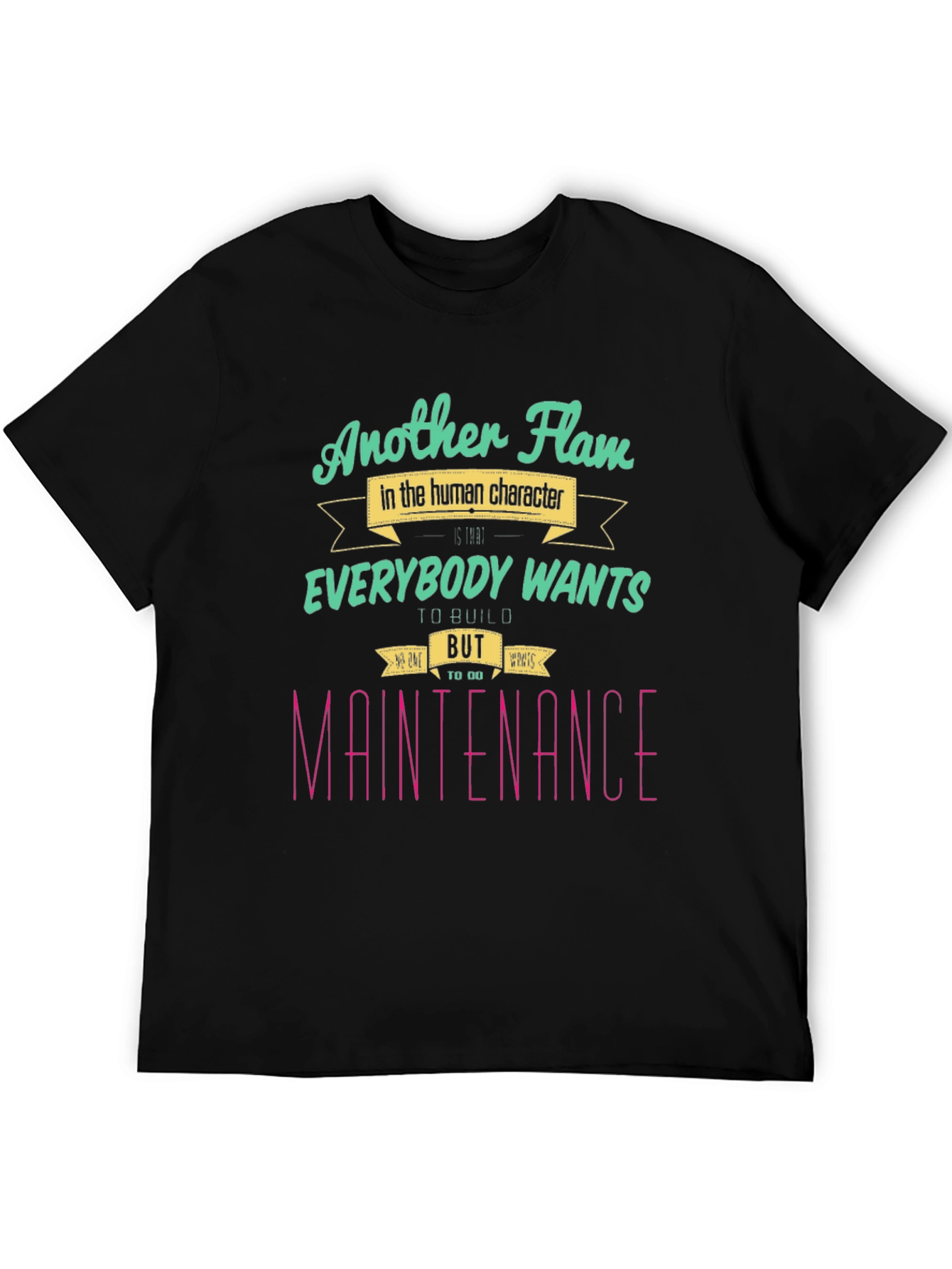 Another Flaw Tee - Human Character Graphic Novelty