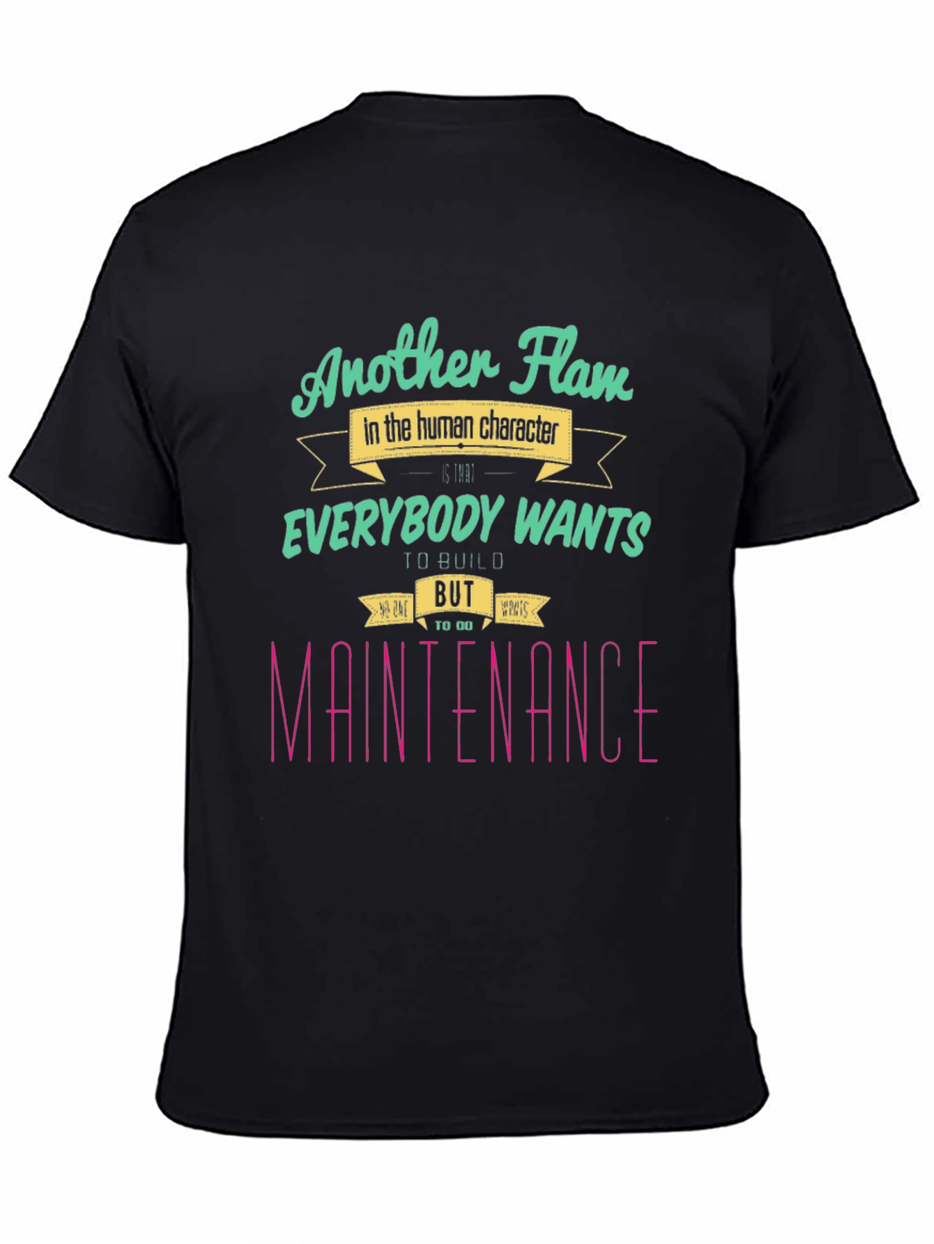 Another Flaw Tee - Human Character Graphic Novelty