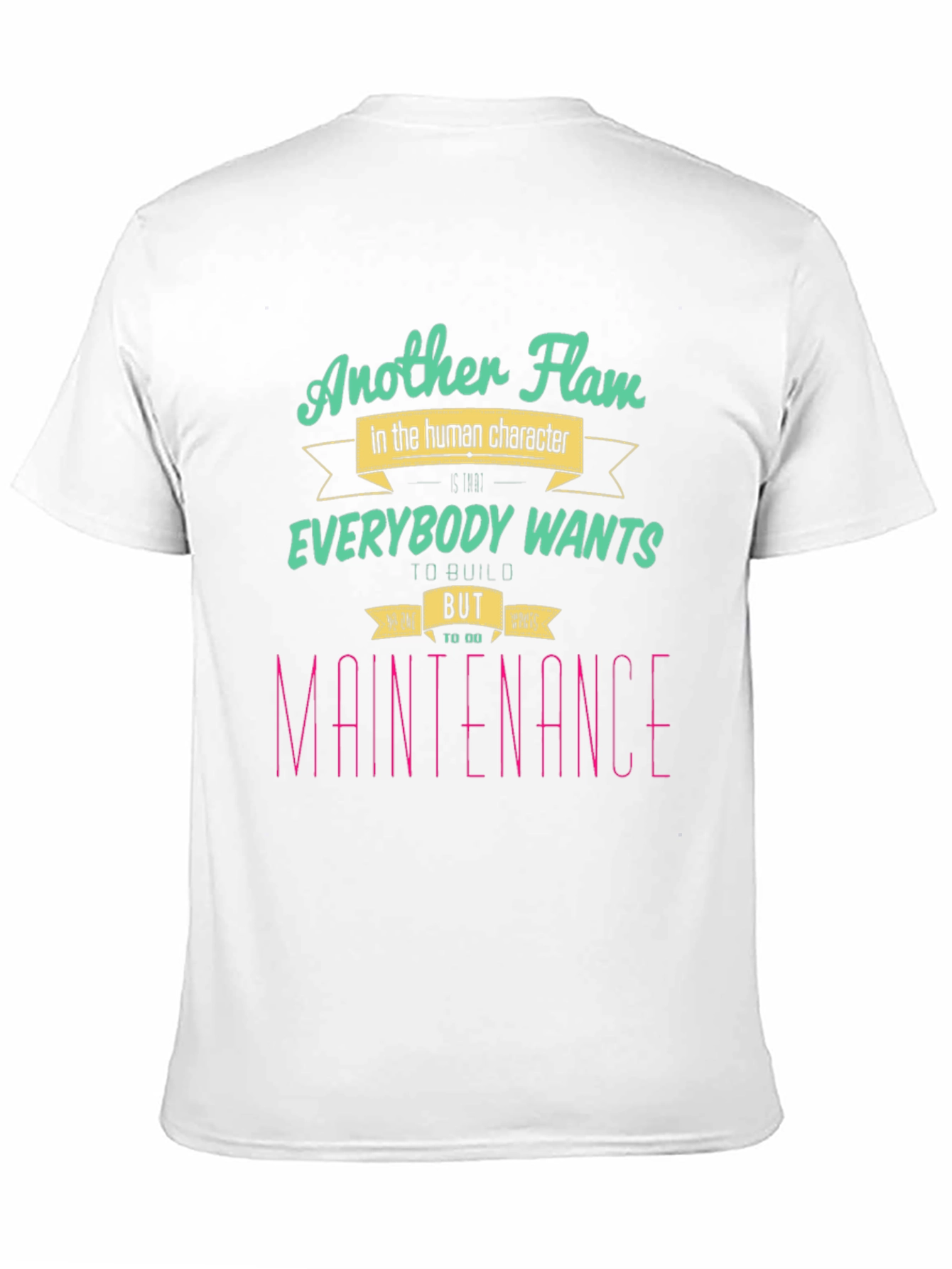 Another Flaw Tee - Human Character Graphic Novelty