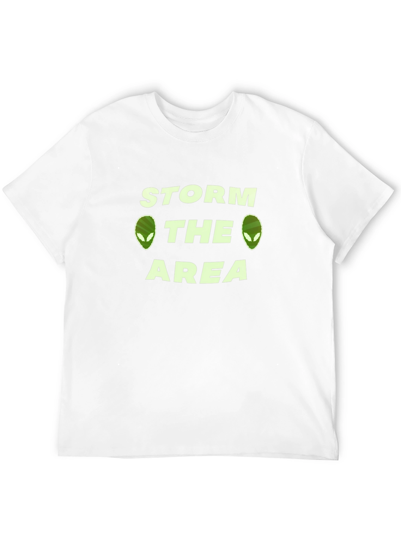 Storm The Area Alien Graphic T-Shirt - Black