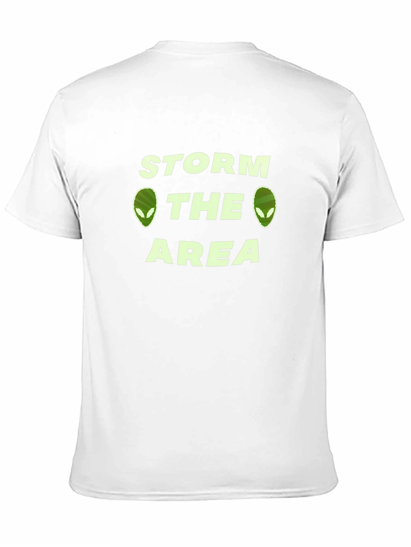 Storm The Area Alien Graphic T-Shirt - Black