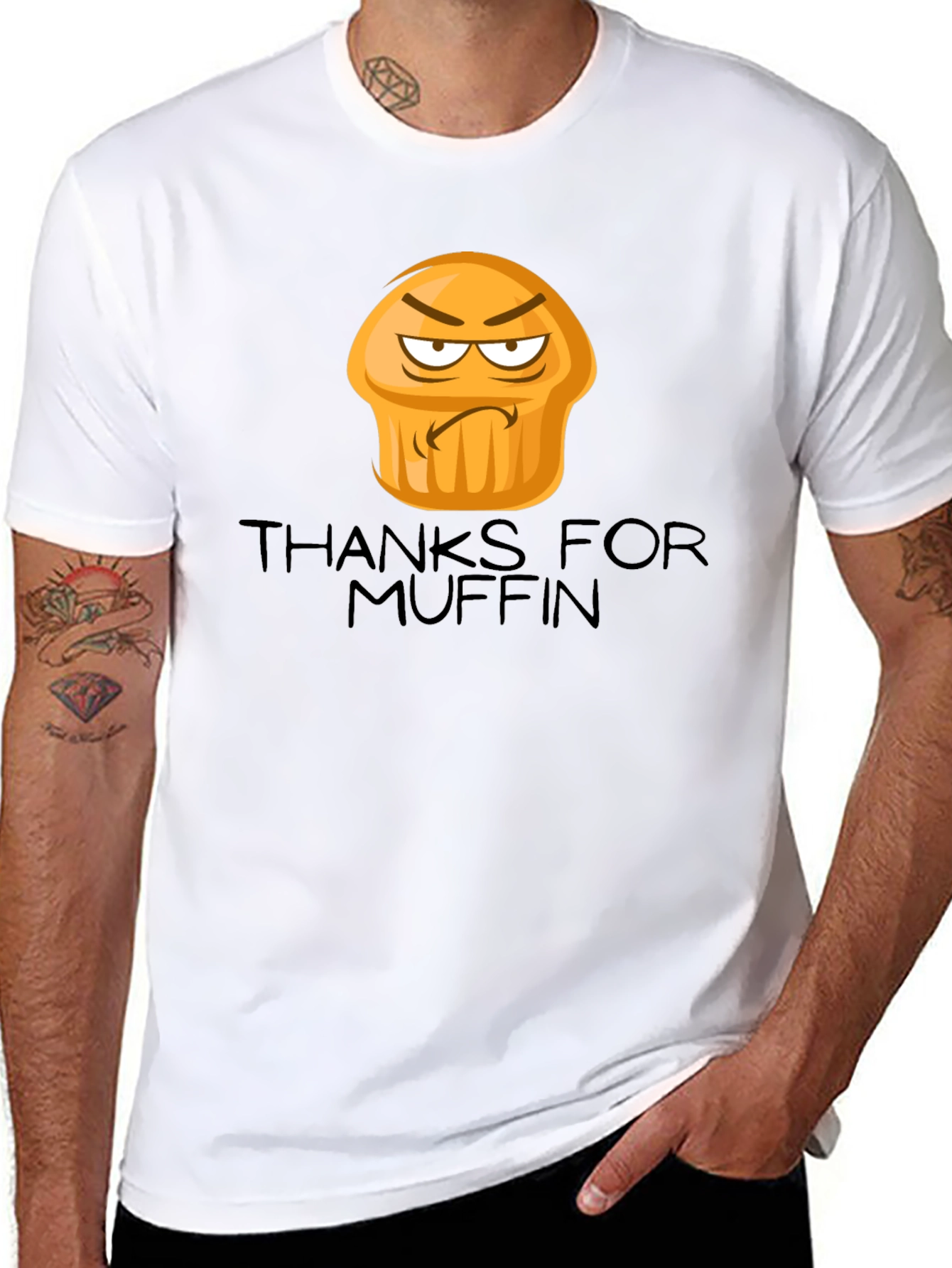 Thanks for Muffin Funny Graphic Tee