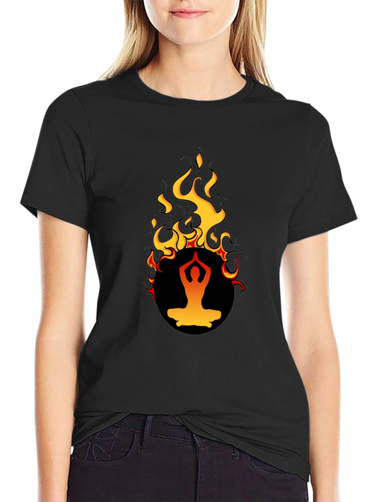 Yoga Flame T-Shirt - Spiritual Design
