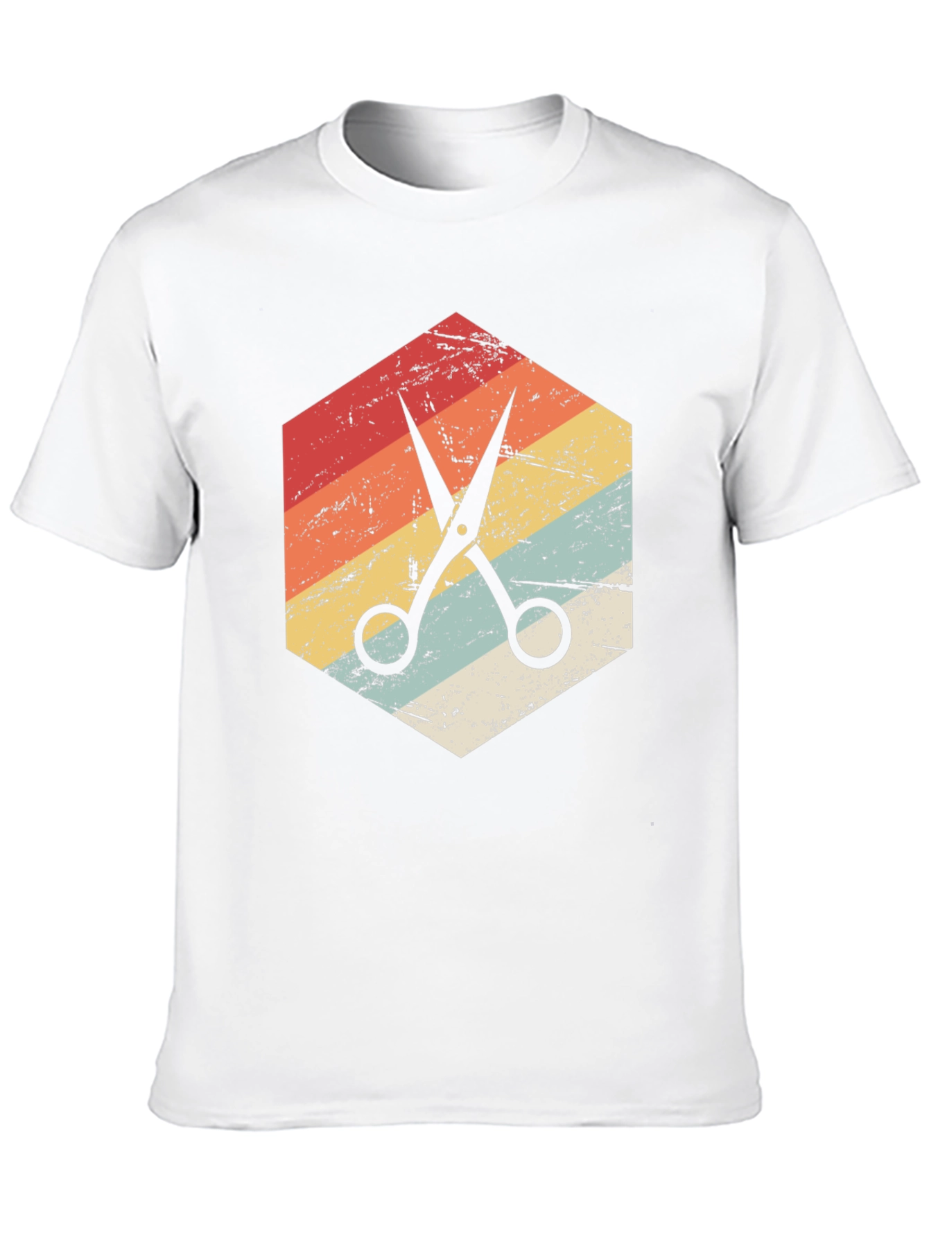 Retro Barber Scissors Graphic Tee