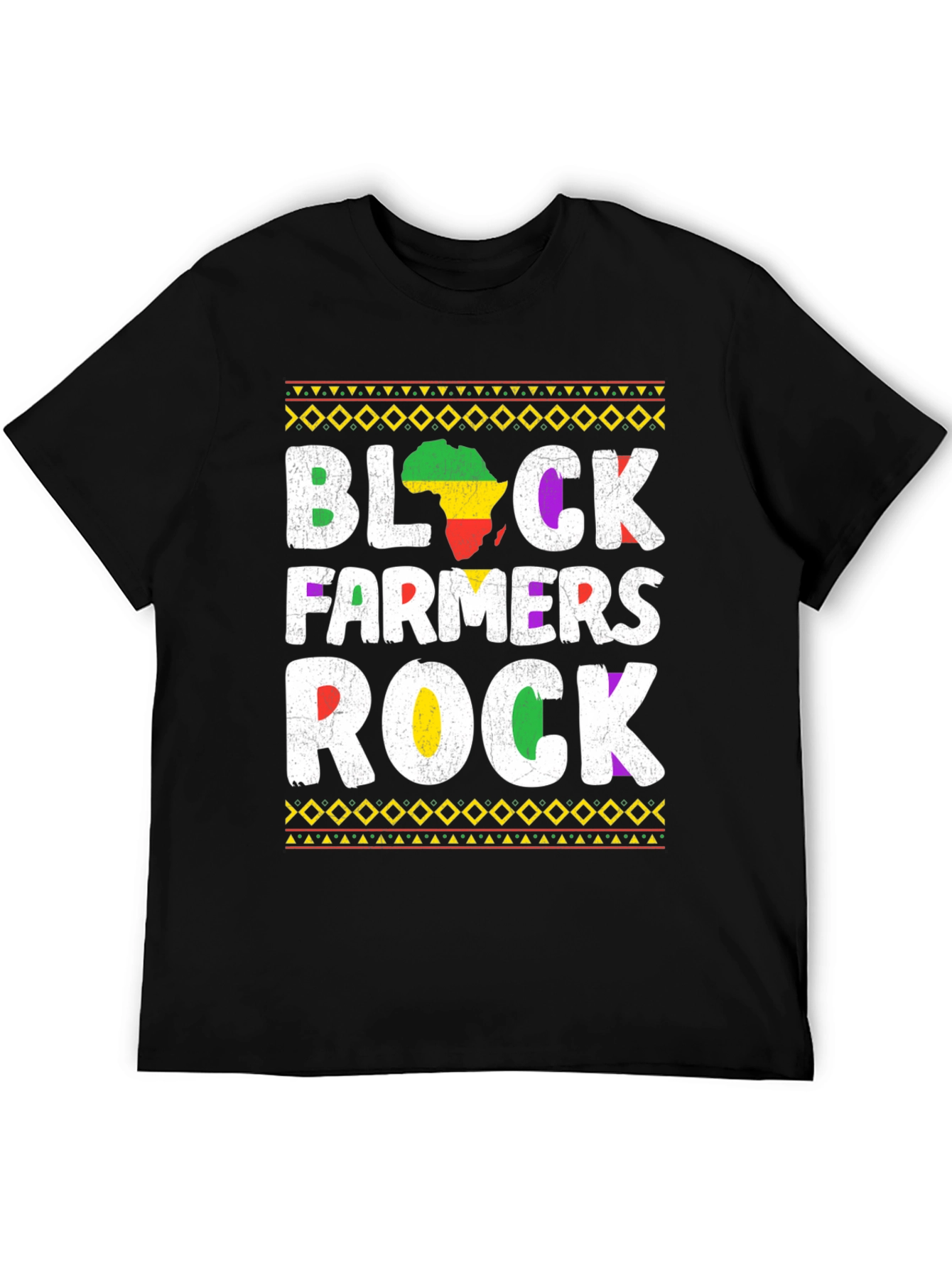 Black Farmers Rock T-Shirt - African Pride