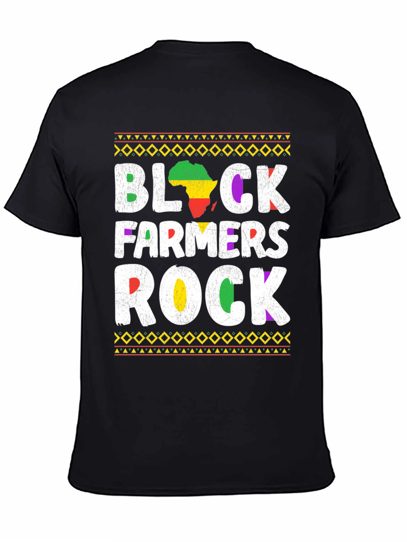Black Farmers Rock T-Shirt - African Pride
