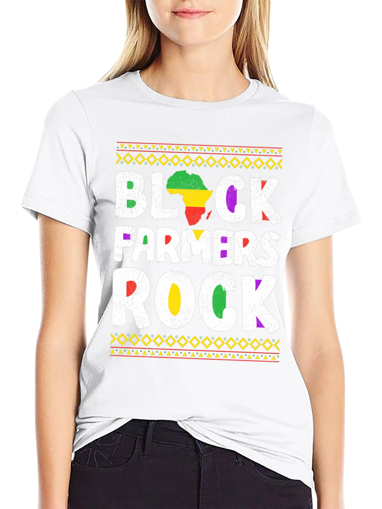 Black Farmers Rock T-Shirt - African Pride