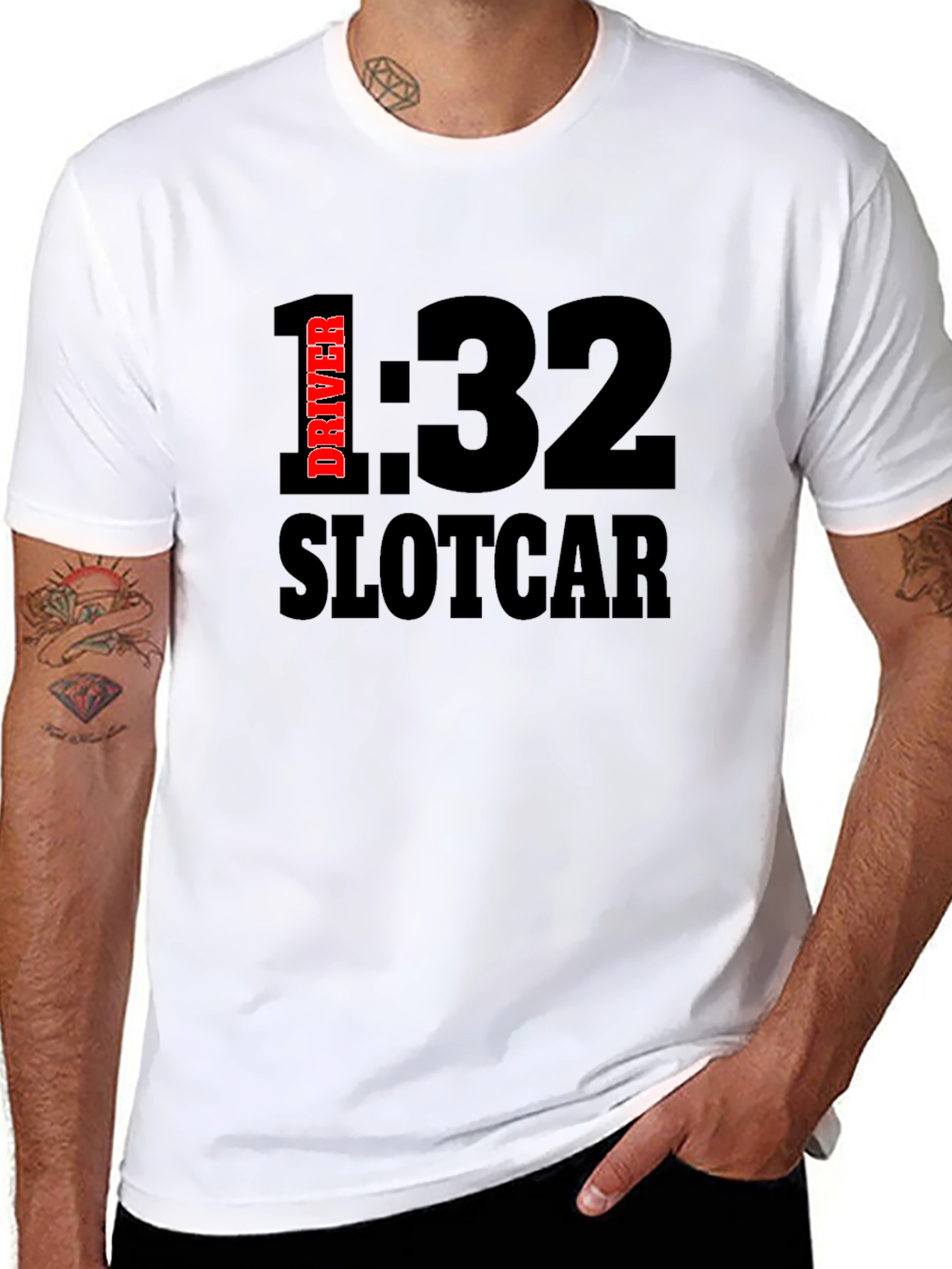1:32 Driver Slotcar Black T-Shirt