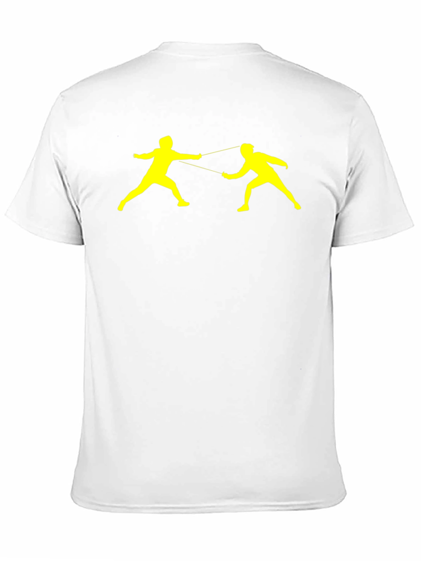 Fencing Silhouette Black T-Shirt
