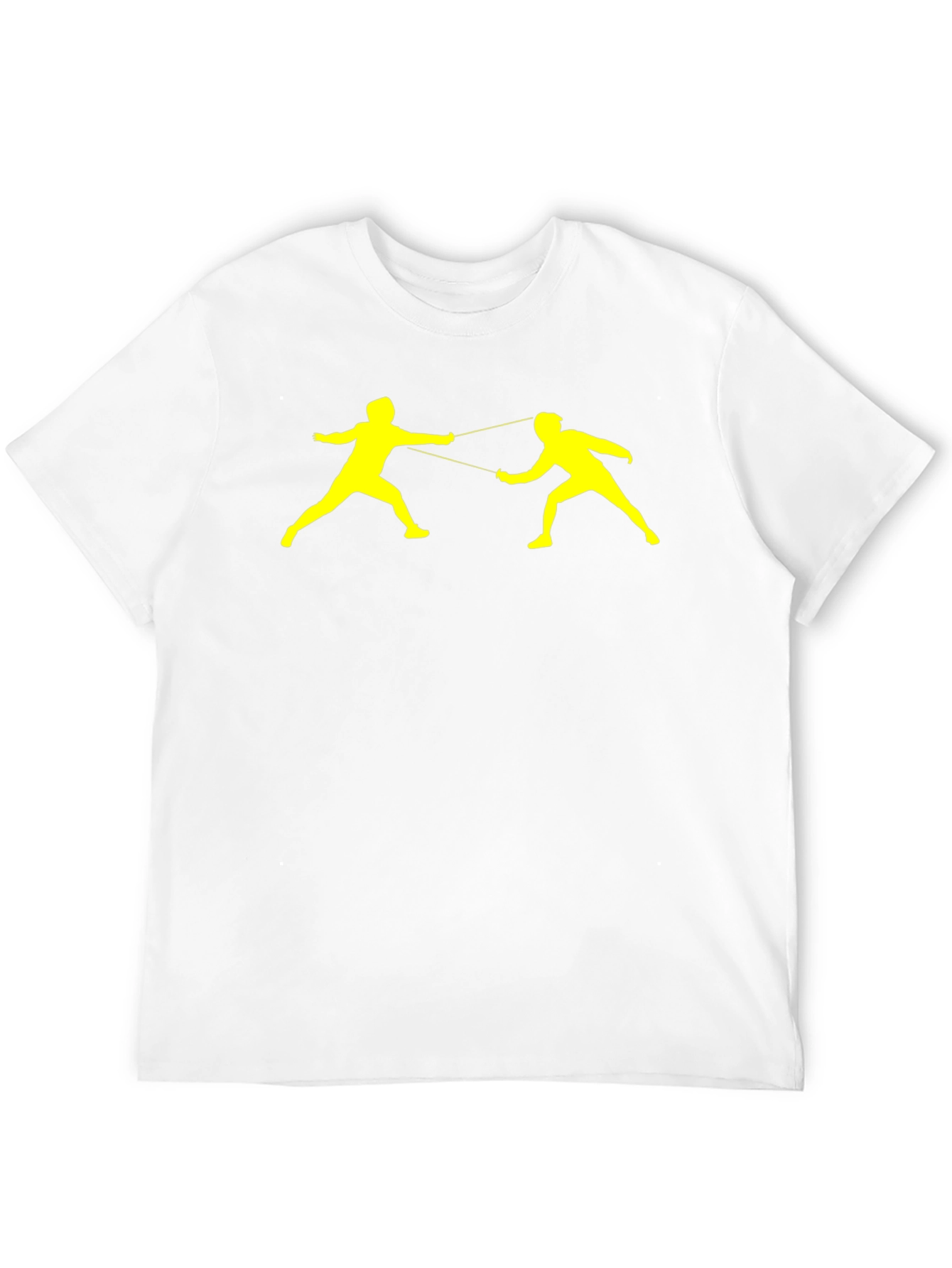 Fencing Silhouette Black T-Shirt