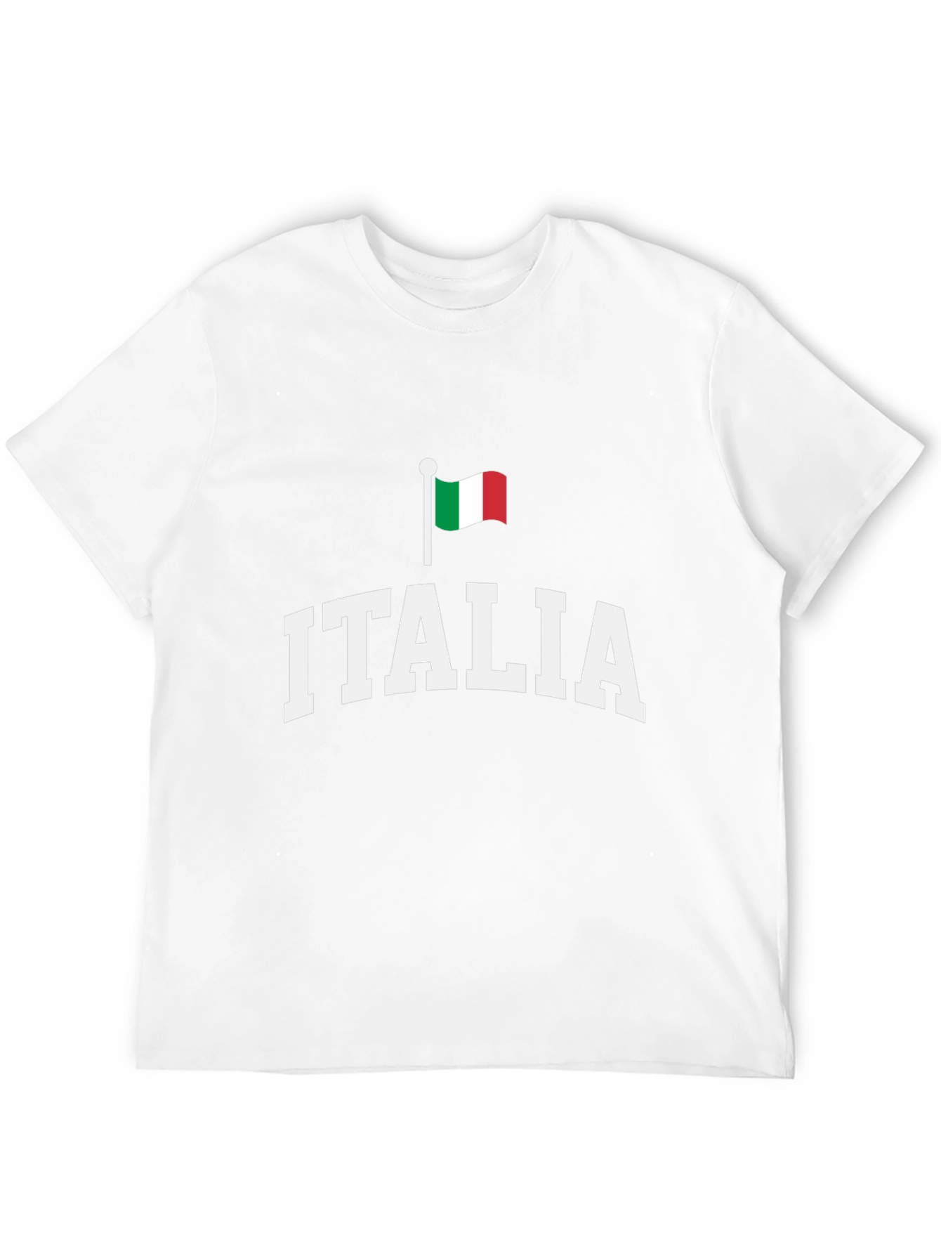 Italia Flag Graphic Tee - Black