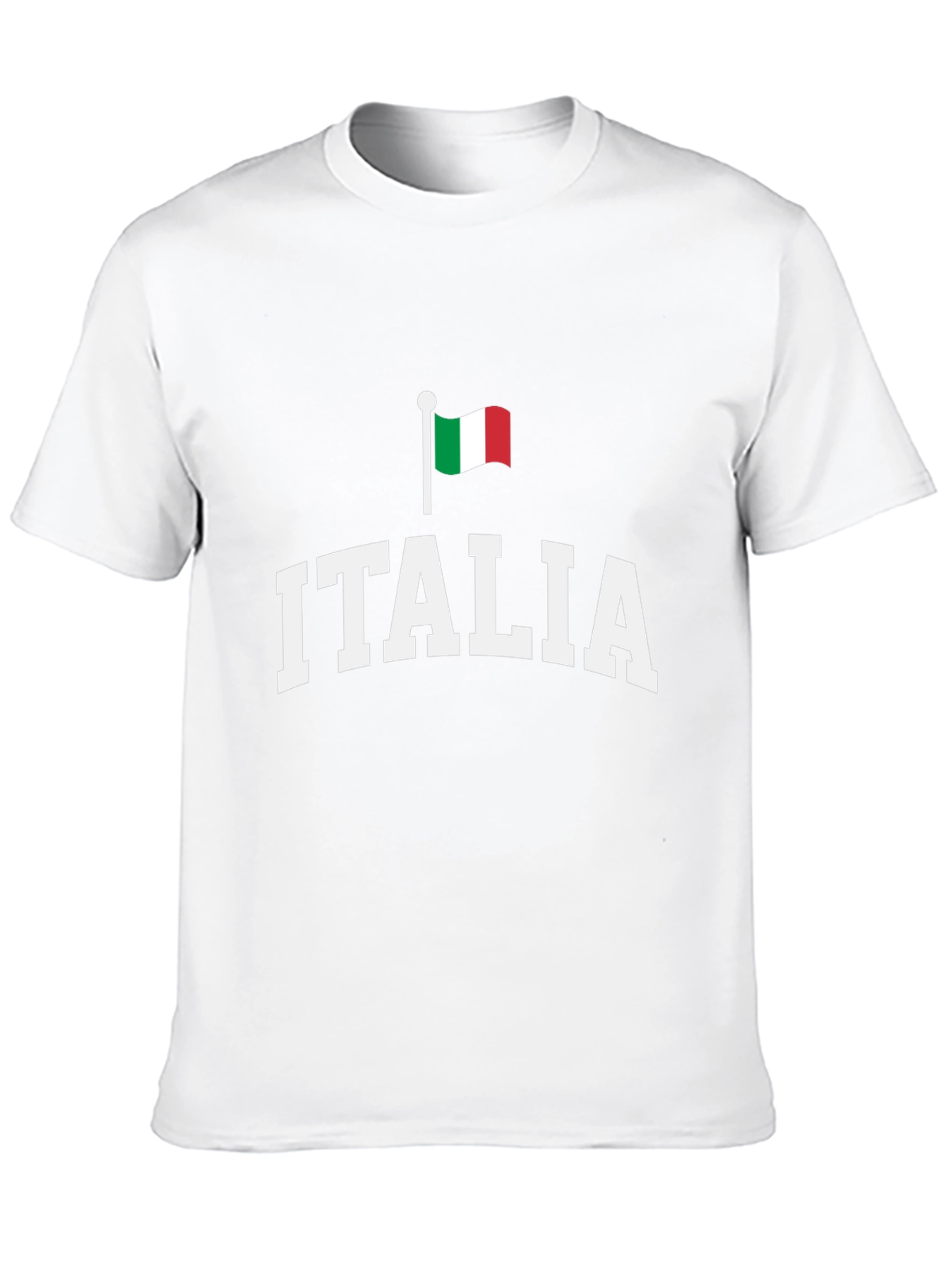 Italia Flag Graphic Tee - Black