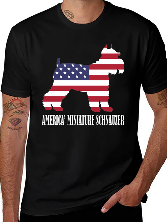 America Miniature Schnauzer T-Shirt