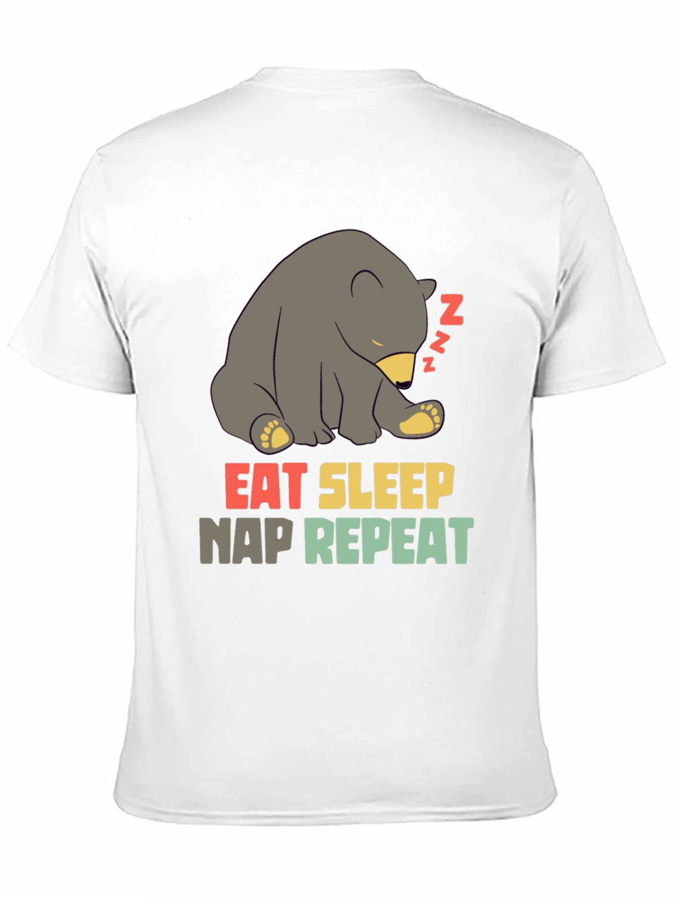 Eat Sleep Nap Repeat Bear T-Shirt